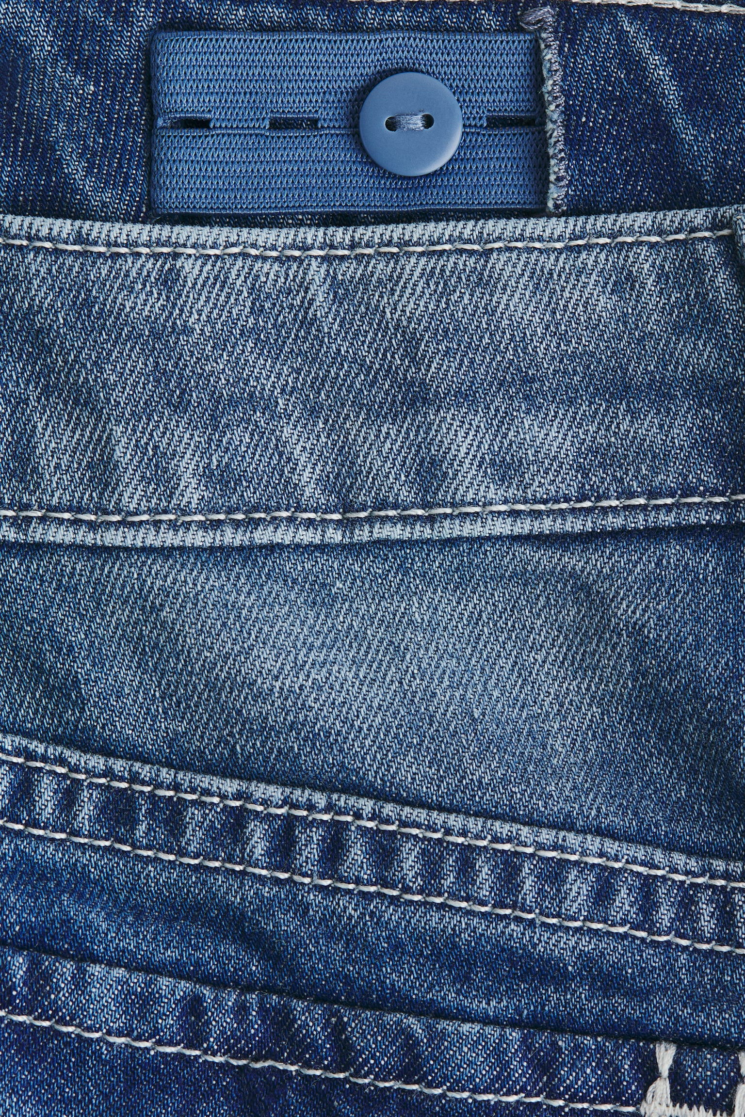 Детская юбка H&M Flared Denim, цвет: Джинсовый синий — фото 4
