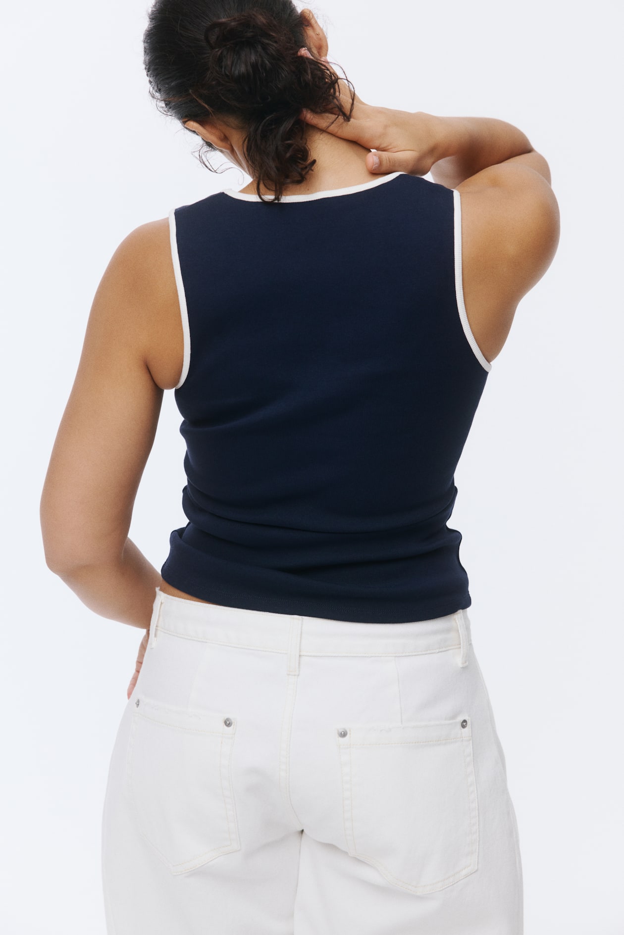 Ribbed Cotton Tank Top - image 3