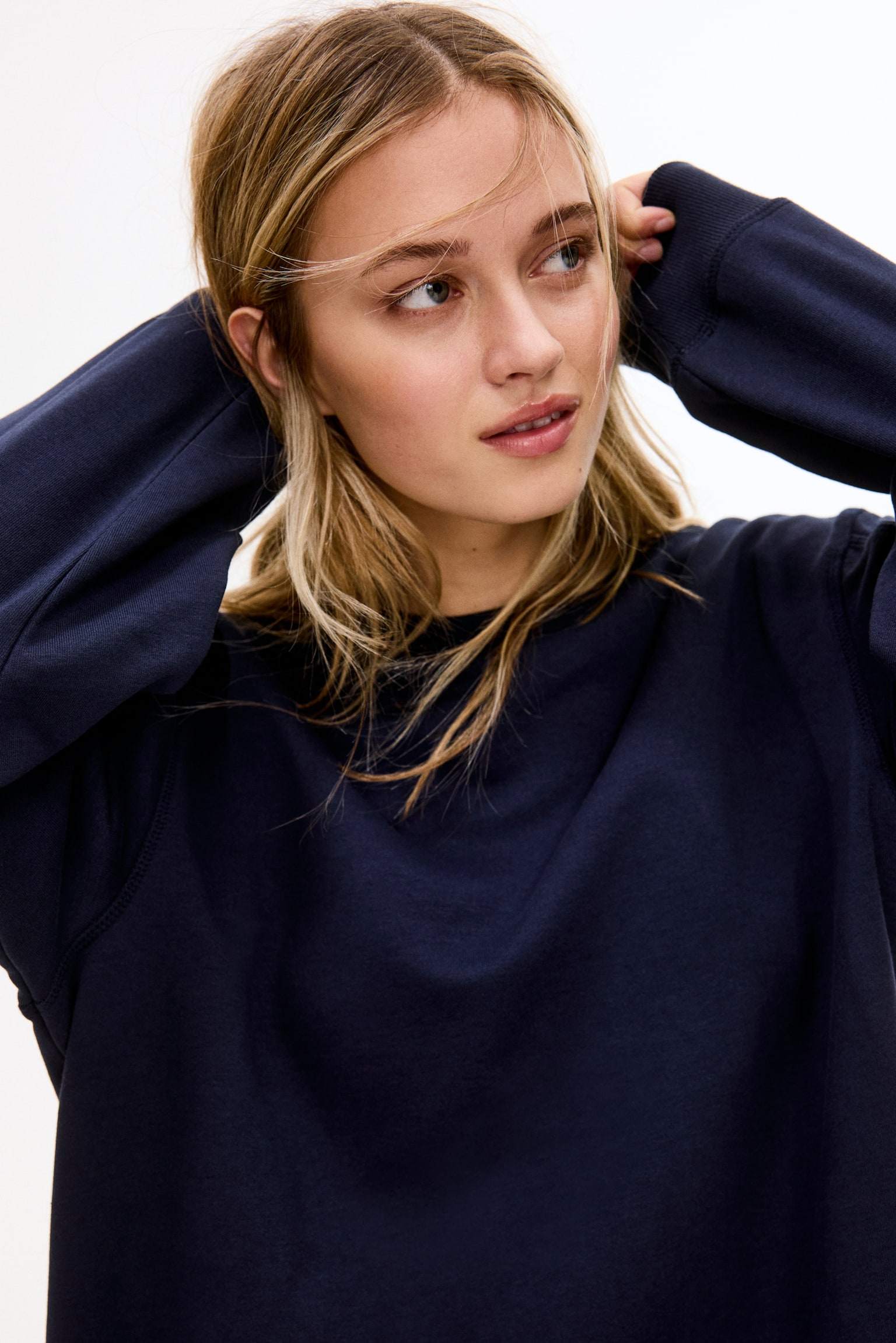 Sweatshirt dress - Navy blue/Pink/Brown/Light blue - 2