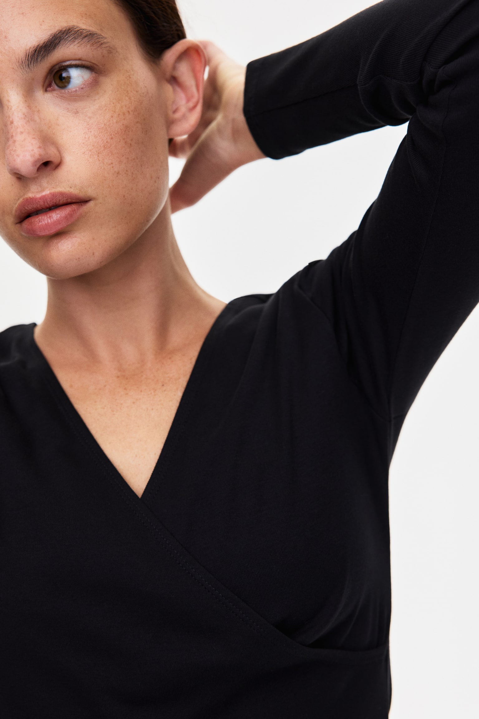 MAMA Ribbed nursing top - Black - 4