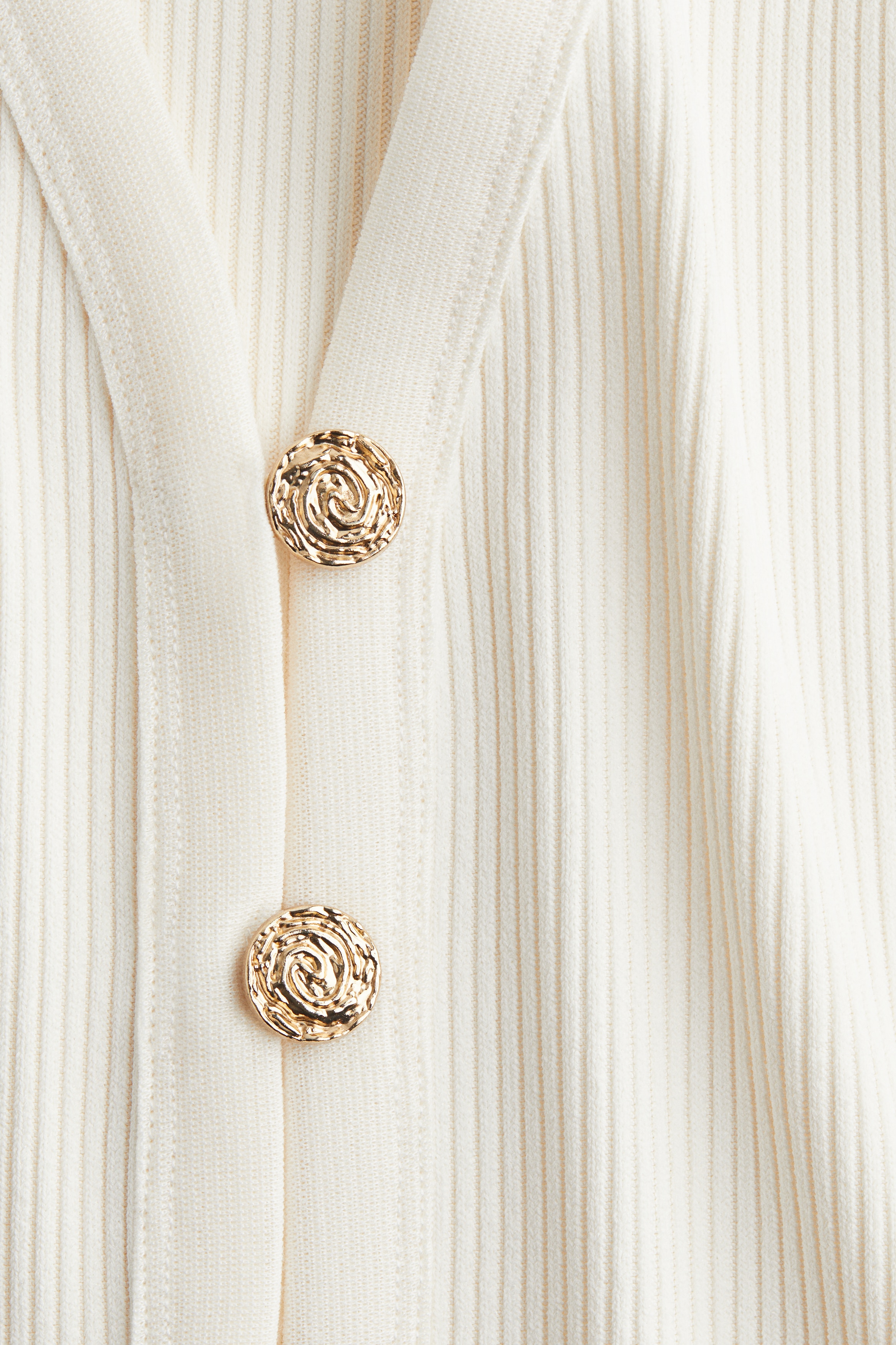 Rib-knit waistcoat