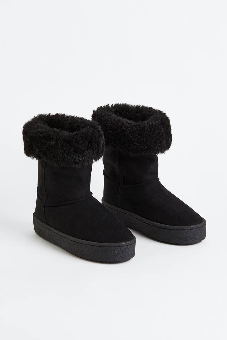 ウォームラインドブーツ - ブラック - レディース | H&M JP
