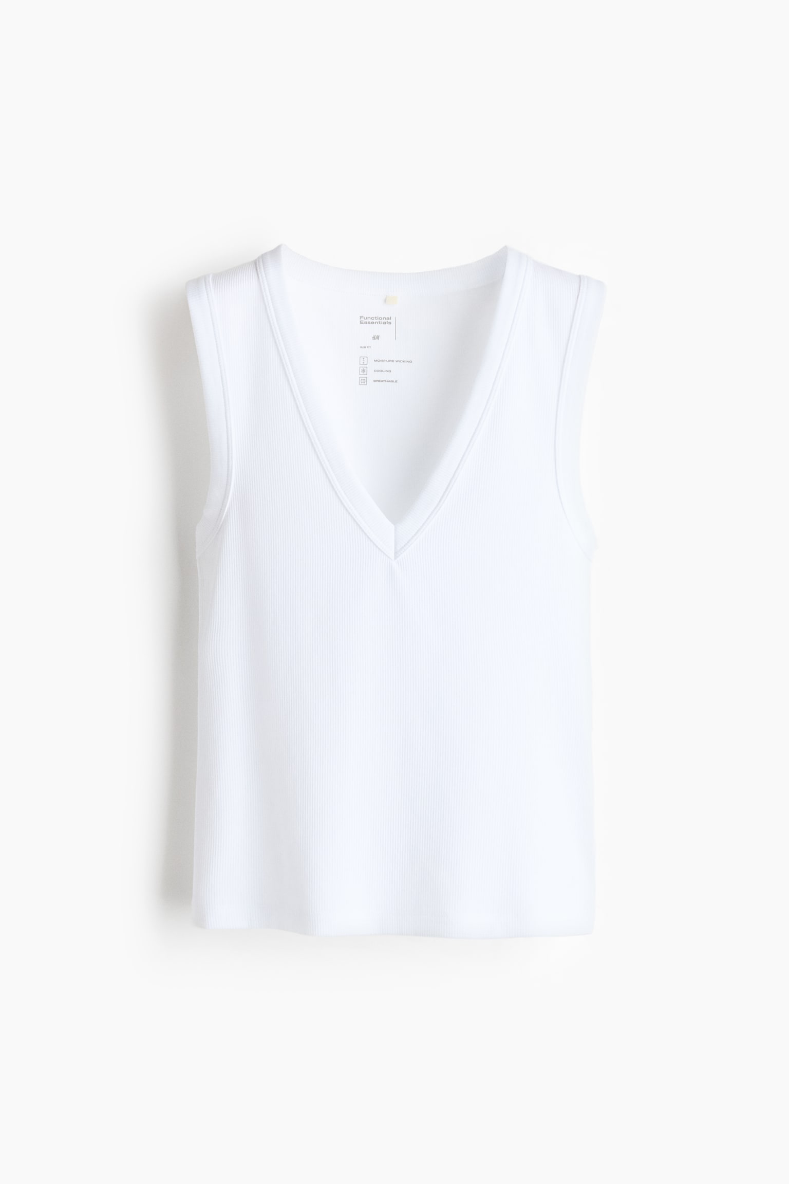 Cooling Slim Fit Ribbed vest top - 1