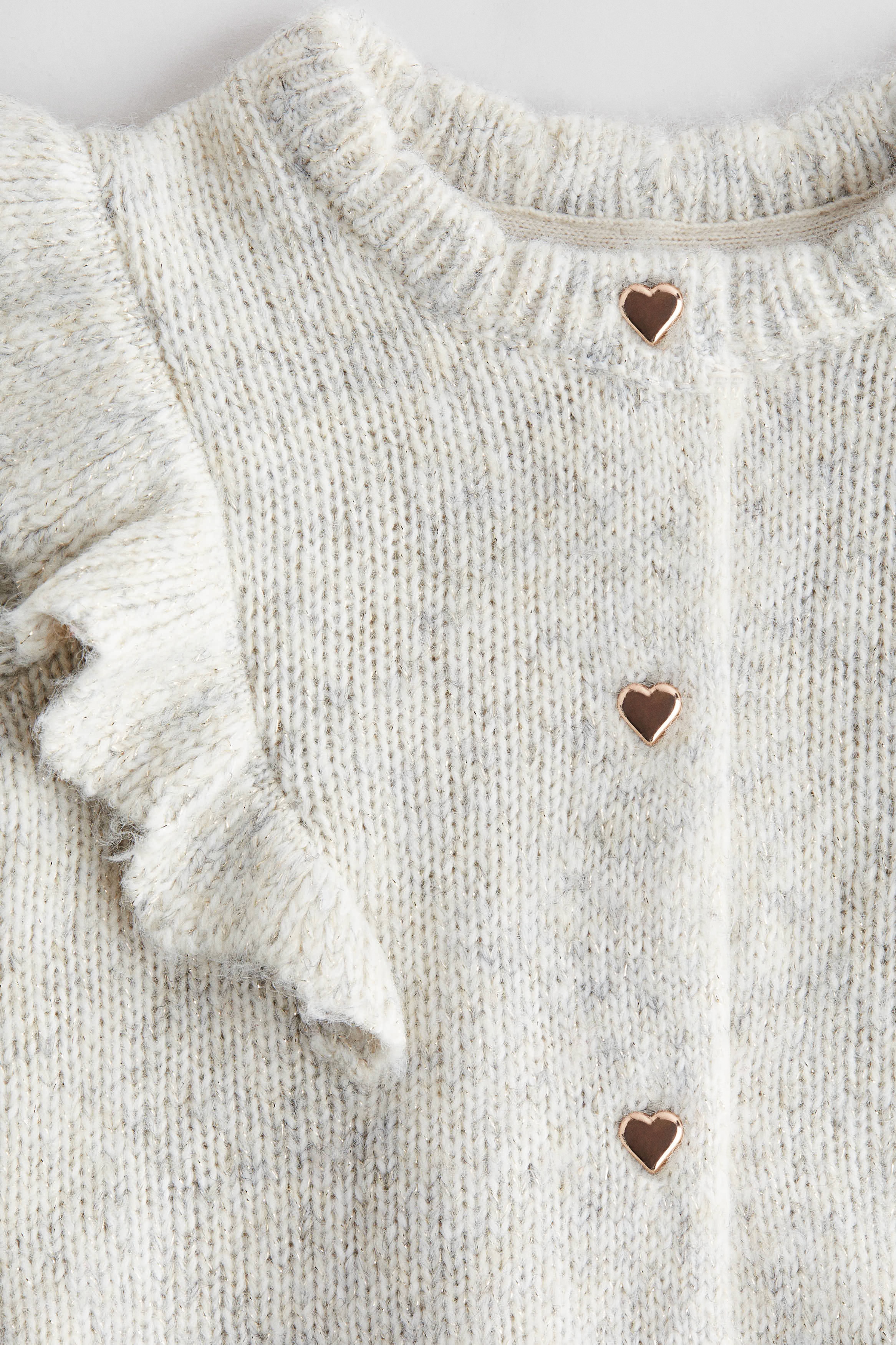 Yanmucy Cardigan Bébé Fille Coton Nœud & Fleurs - Pull Tricot Mignon Boutonné Veste Chaude