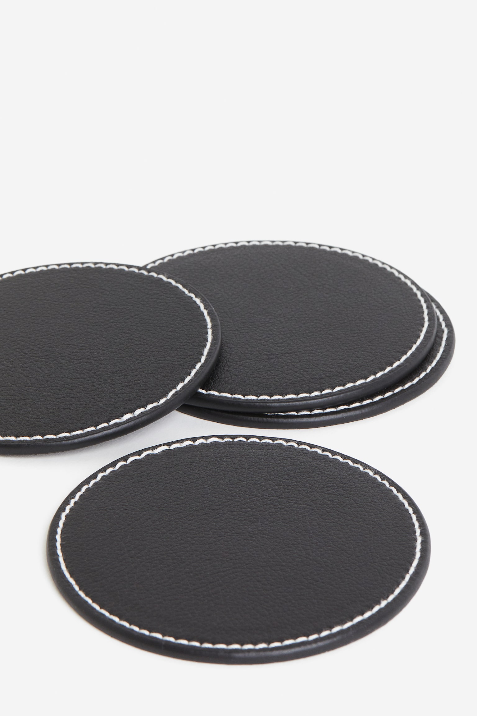 4-pack coasters - Black/Greige/Burnt orange - 5