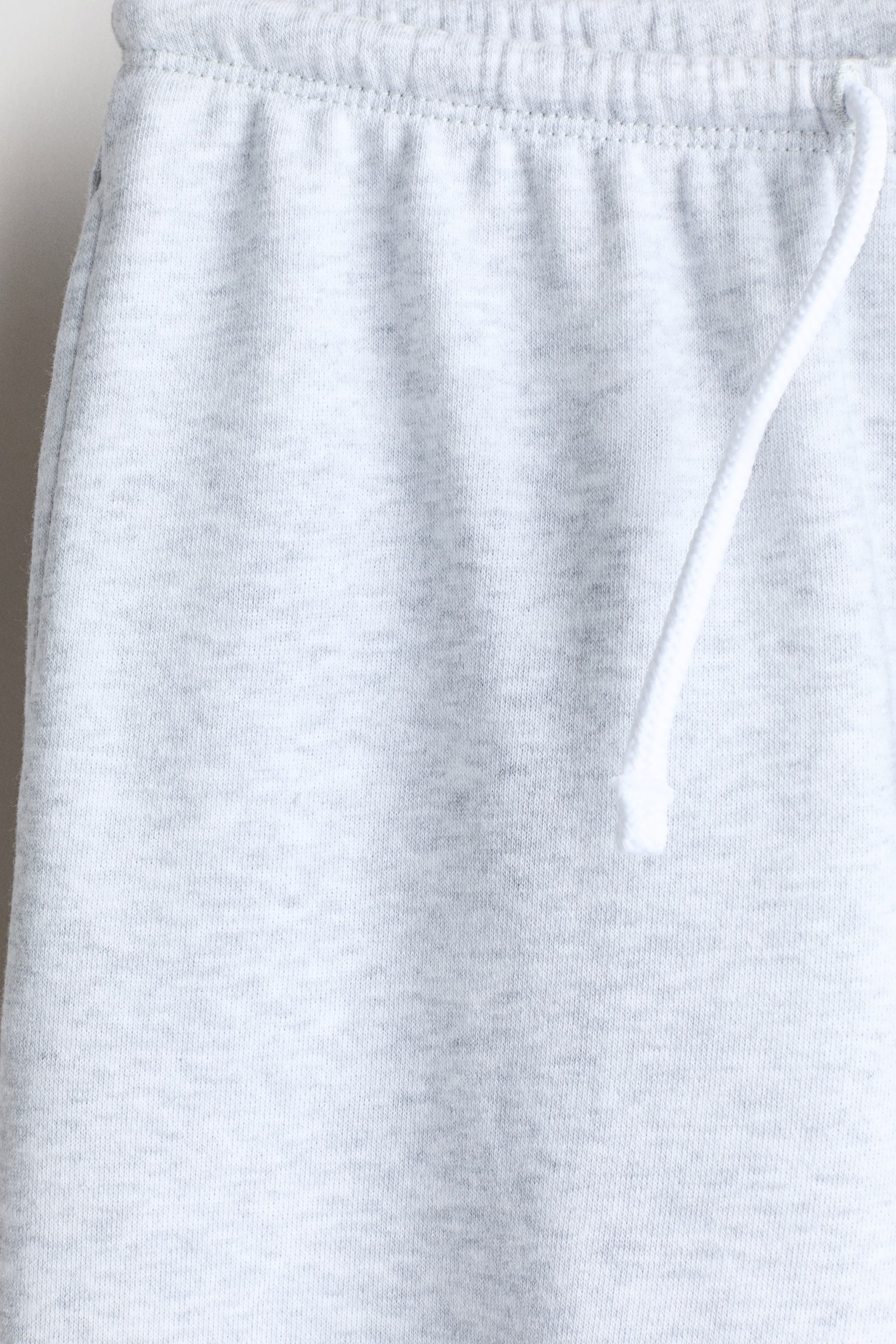 Joggers med vide ben - Lysegråmeleret/Sort/Lys beige - 2