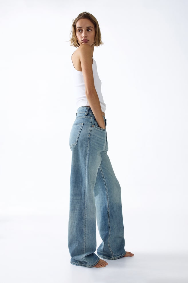 Wide High Waist Jeans - Blu denim chiaro/Blu denim lavato/Blu denim scuro/Blu denim/Blu denim navy/Bianco/Blu denim chiaro/Blu denim chiaro/Grigio denim scuro/Marrone scuro/Blu denim navy/Blu denim chiaro/Blu denim - 5