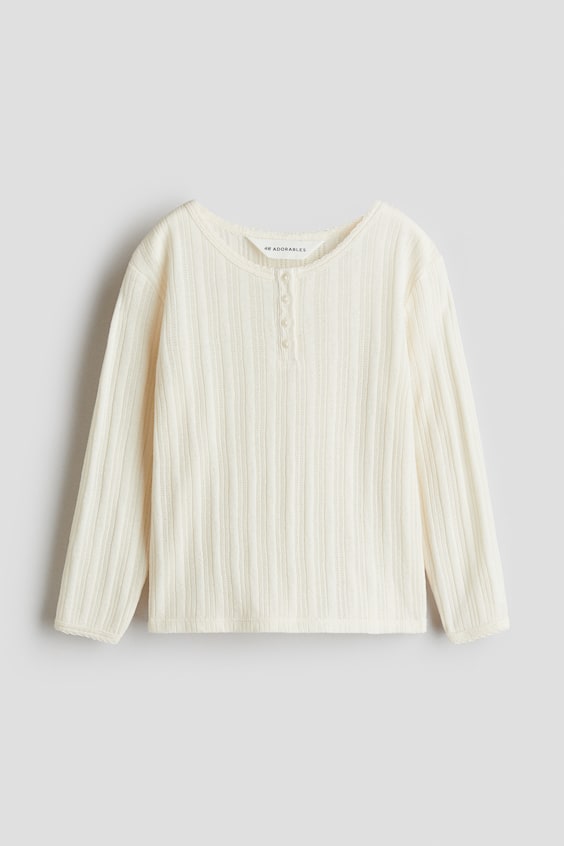 Детские топы H&M Pointelle-Knit Top