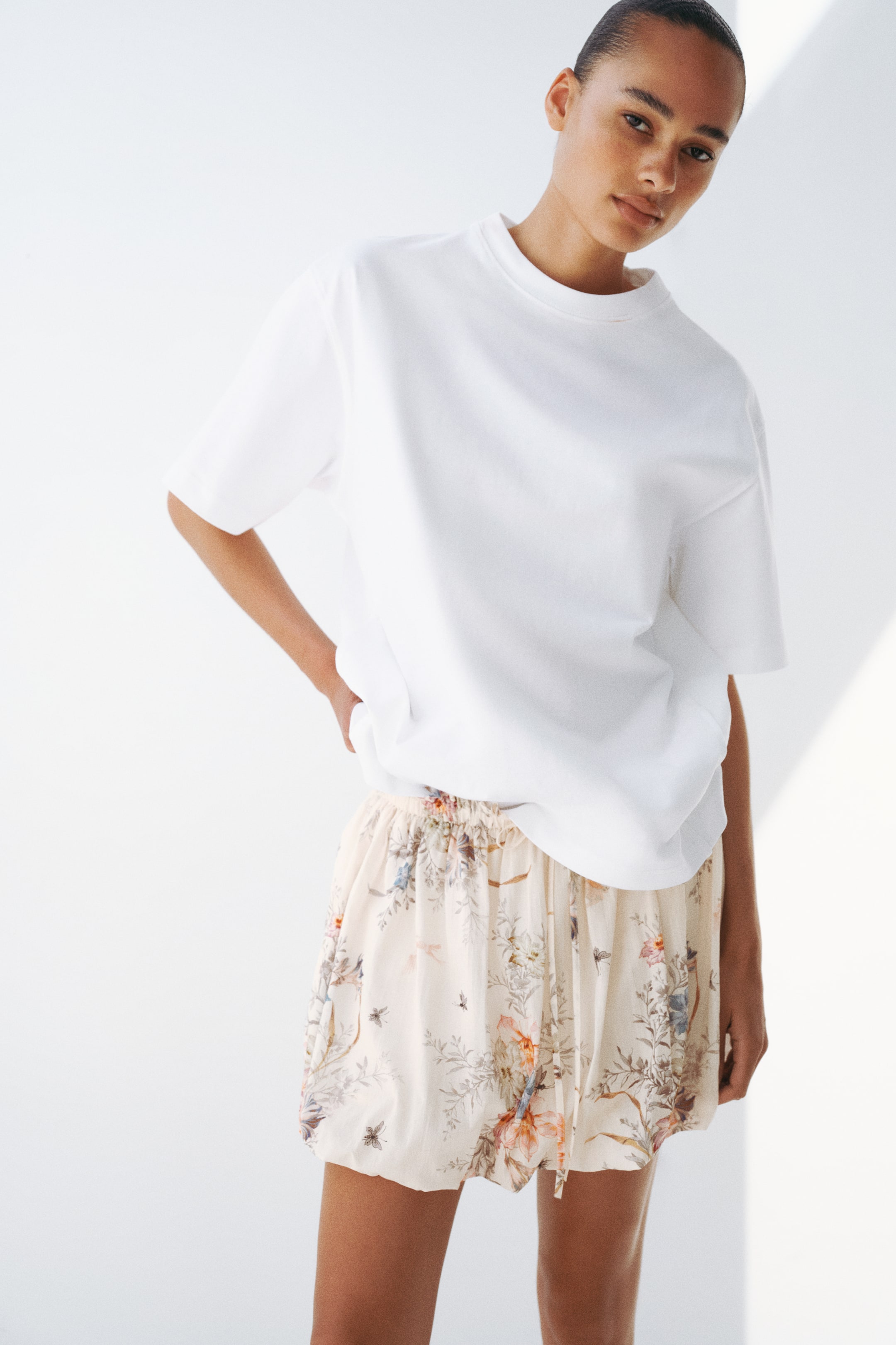Женские юбки H&M Cotton Balloon Skirt — фото 4