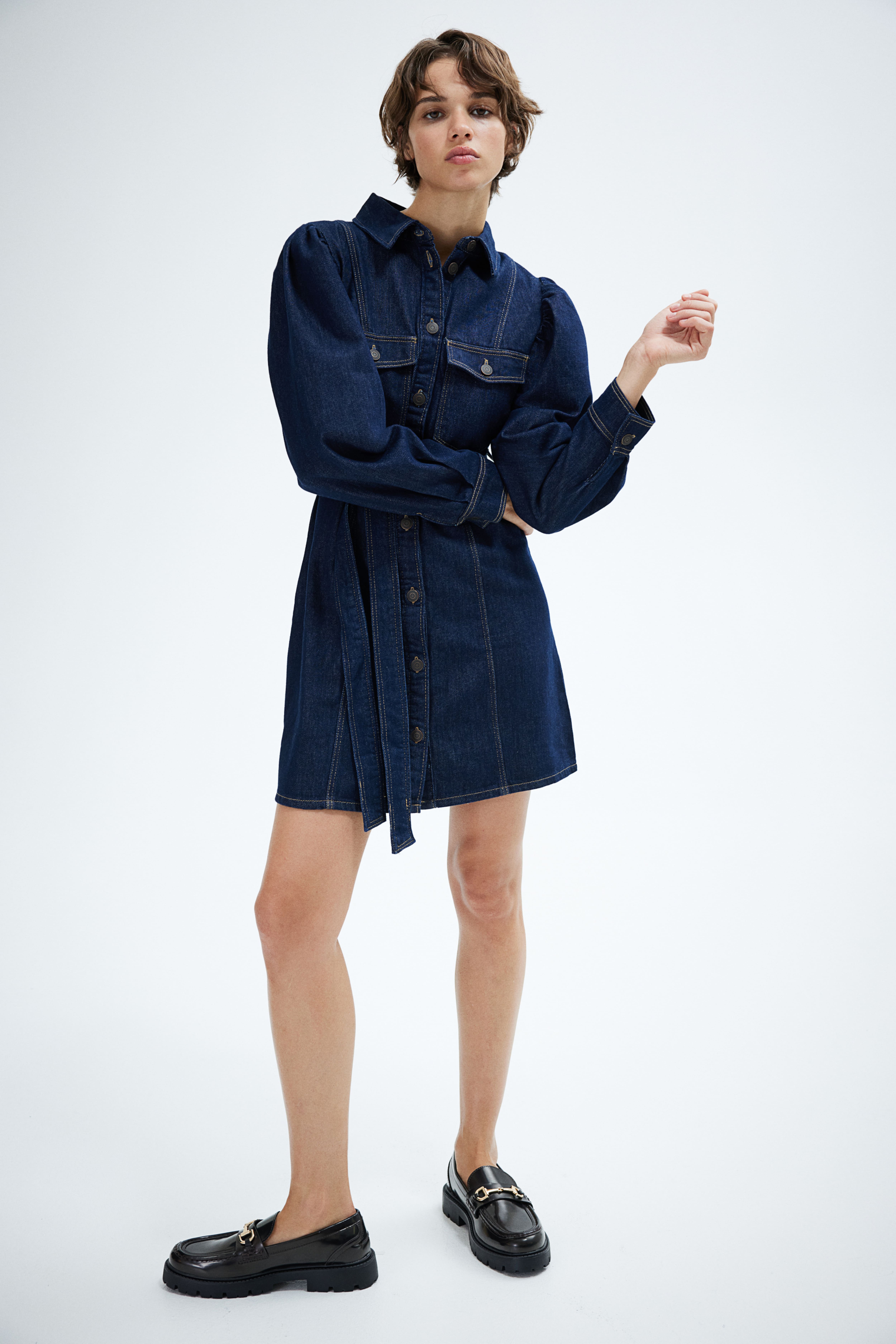 Robes Chemises en Jean Robes Chemises Denim H M CA