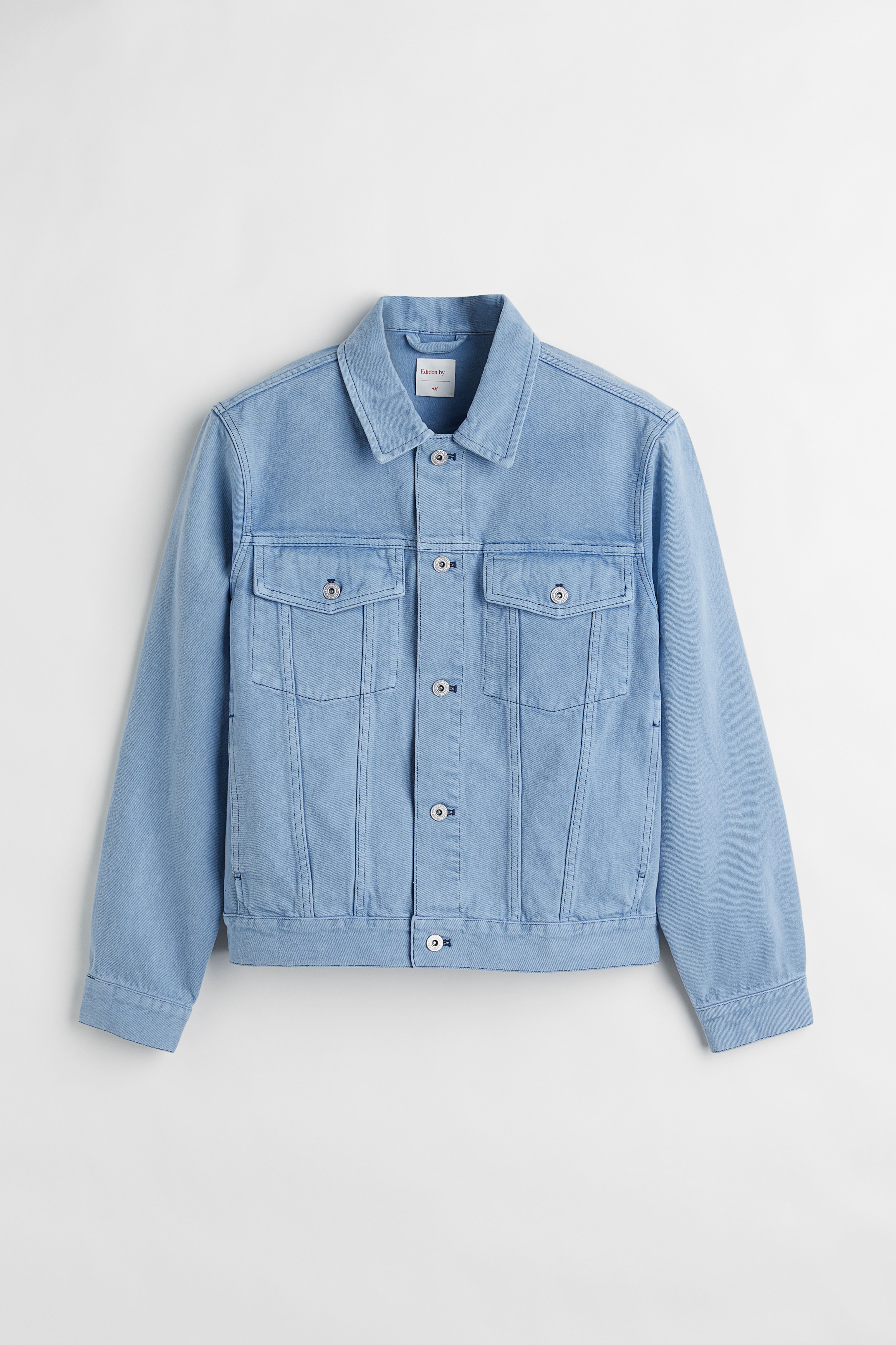 Light indigo denim jacket best sale