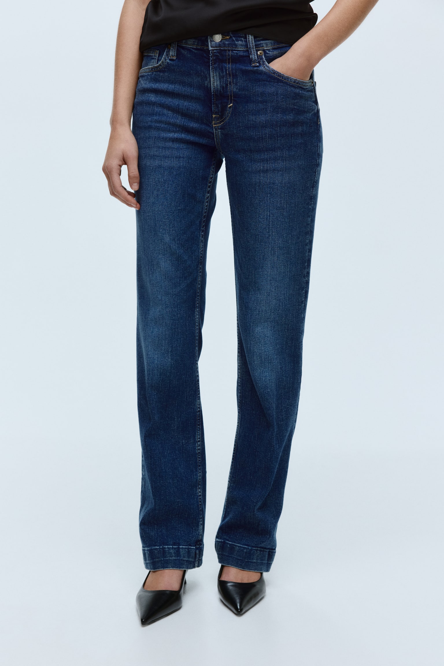 Bootcut Regular Jeans - Denimblau/Dunkles Denimblau/Schwarz/Mattes Denimblau - 6