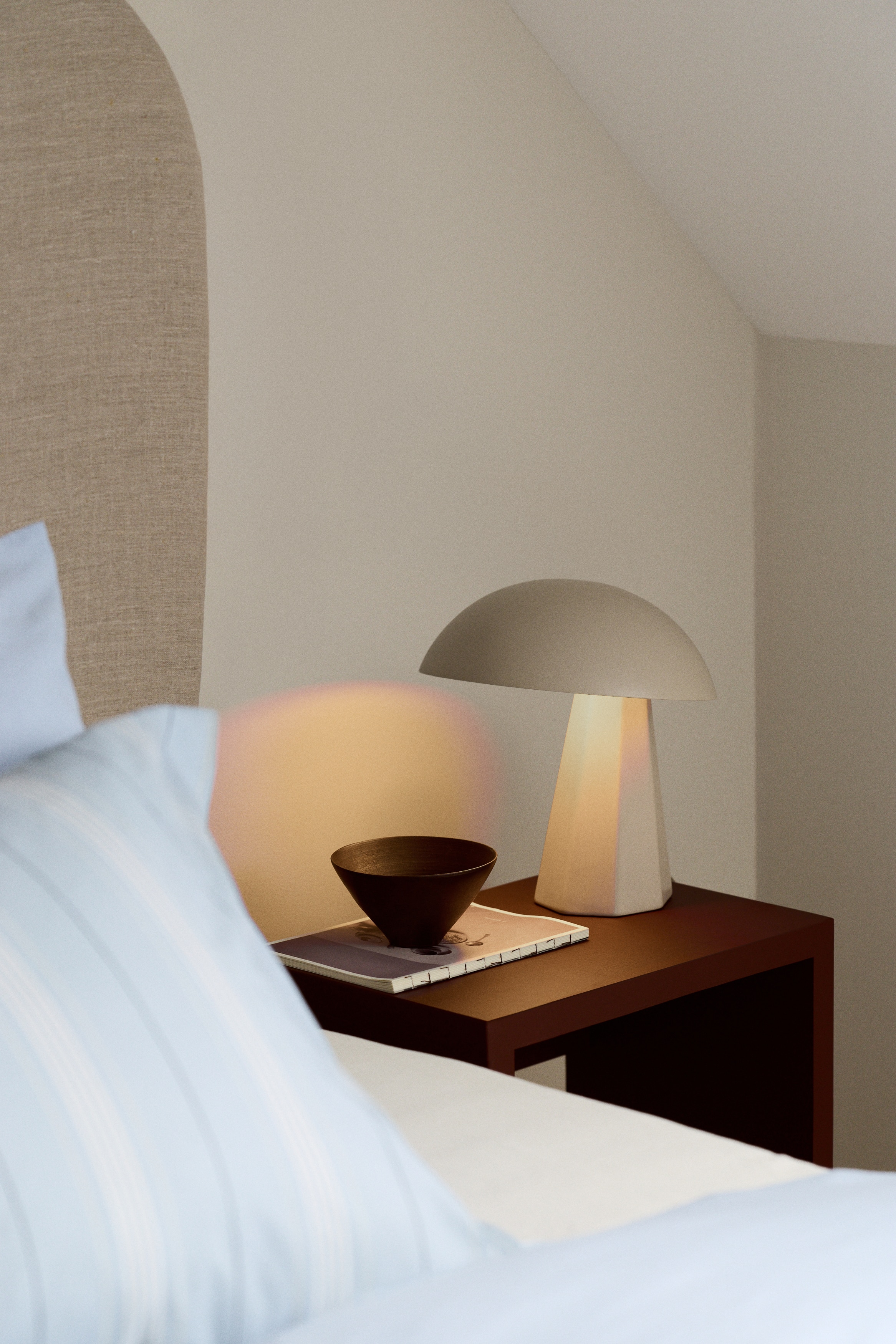 Table lamp - Cream/Dark beige