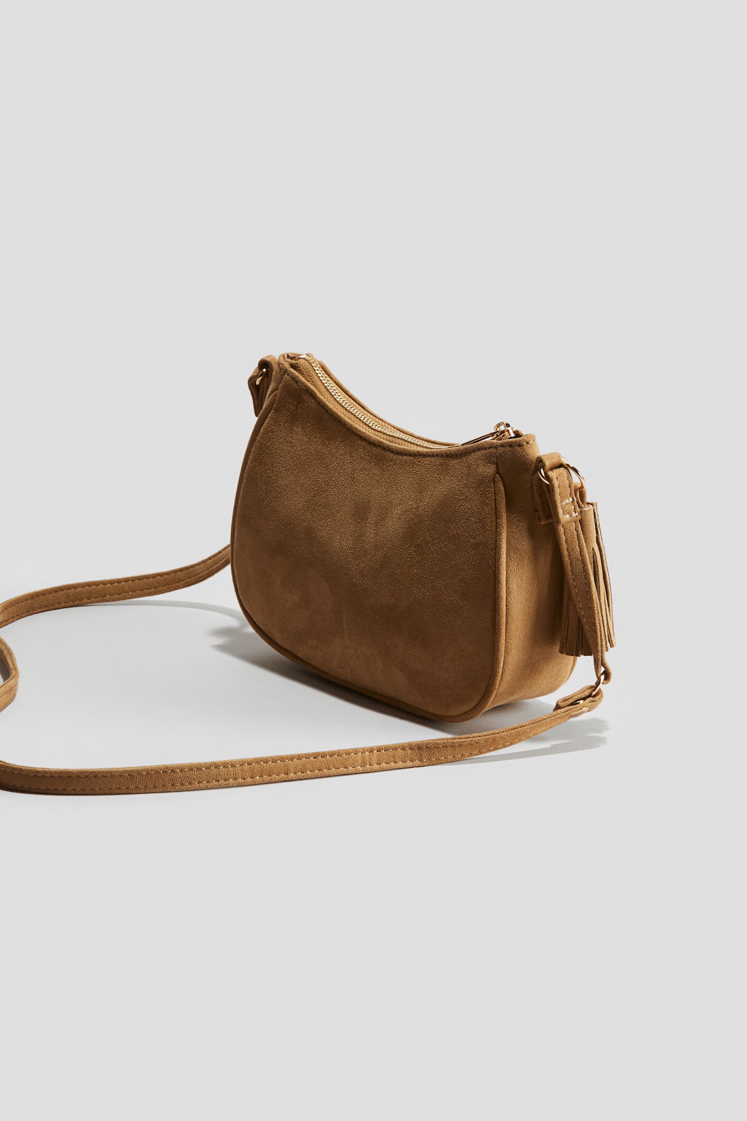 Napped crossbody bag - Beige - 3