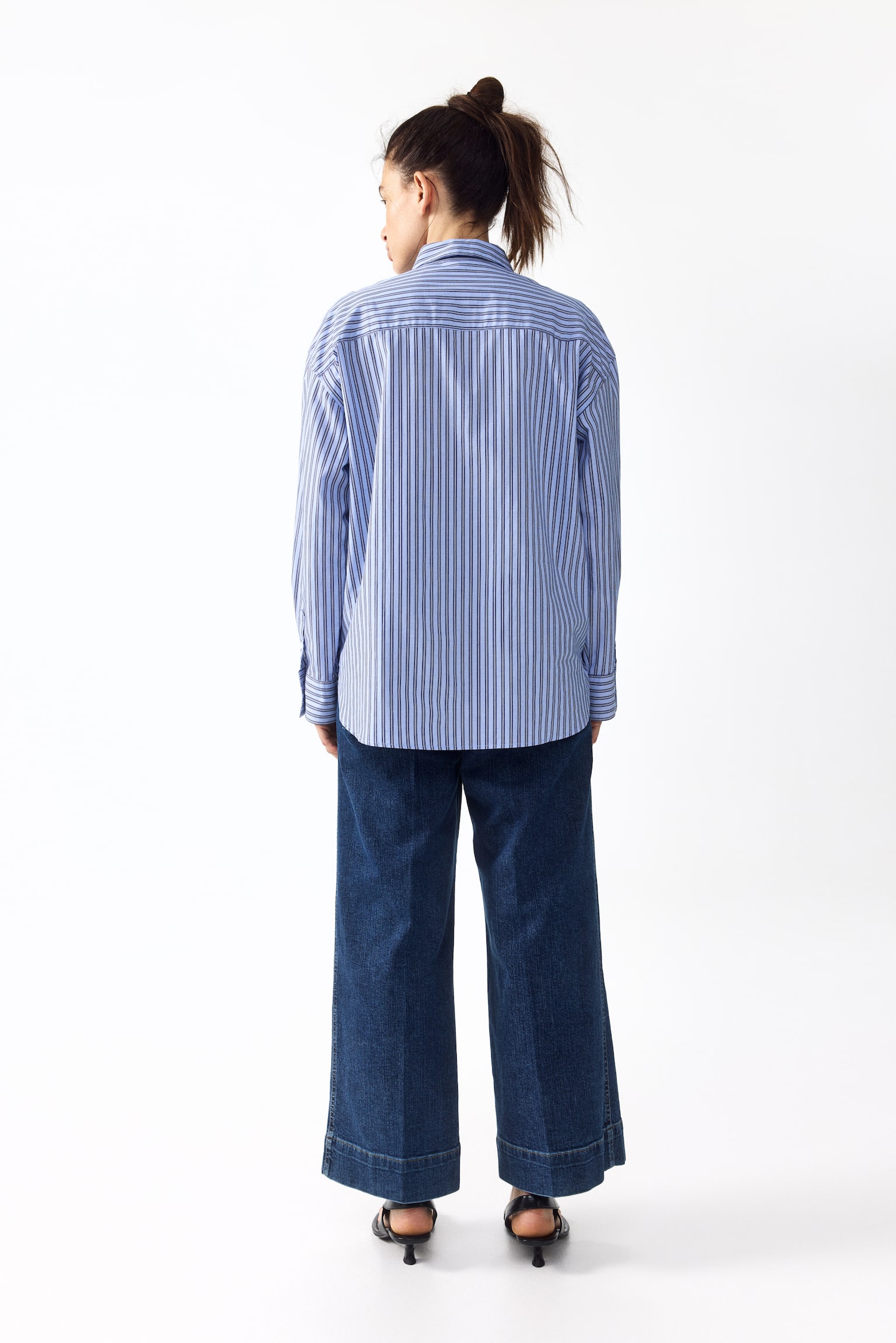 MAMA Wide High Waist Ankle Jeans - 4