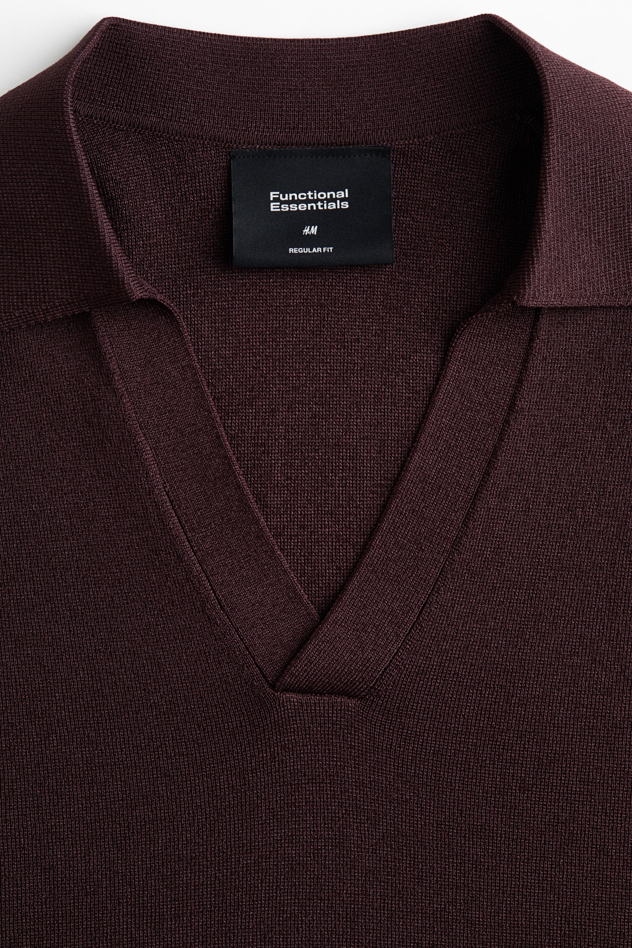 Мужские рубашки H&M Cooling Regular-Fit Knit Polo Shirt — фото 3