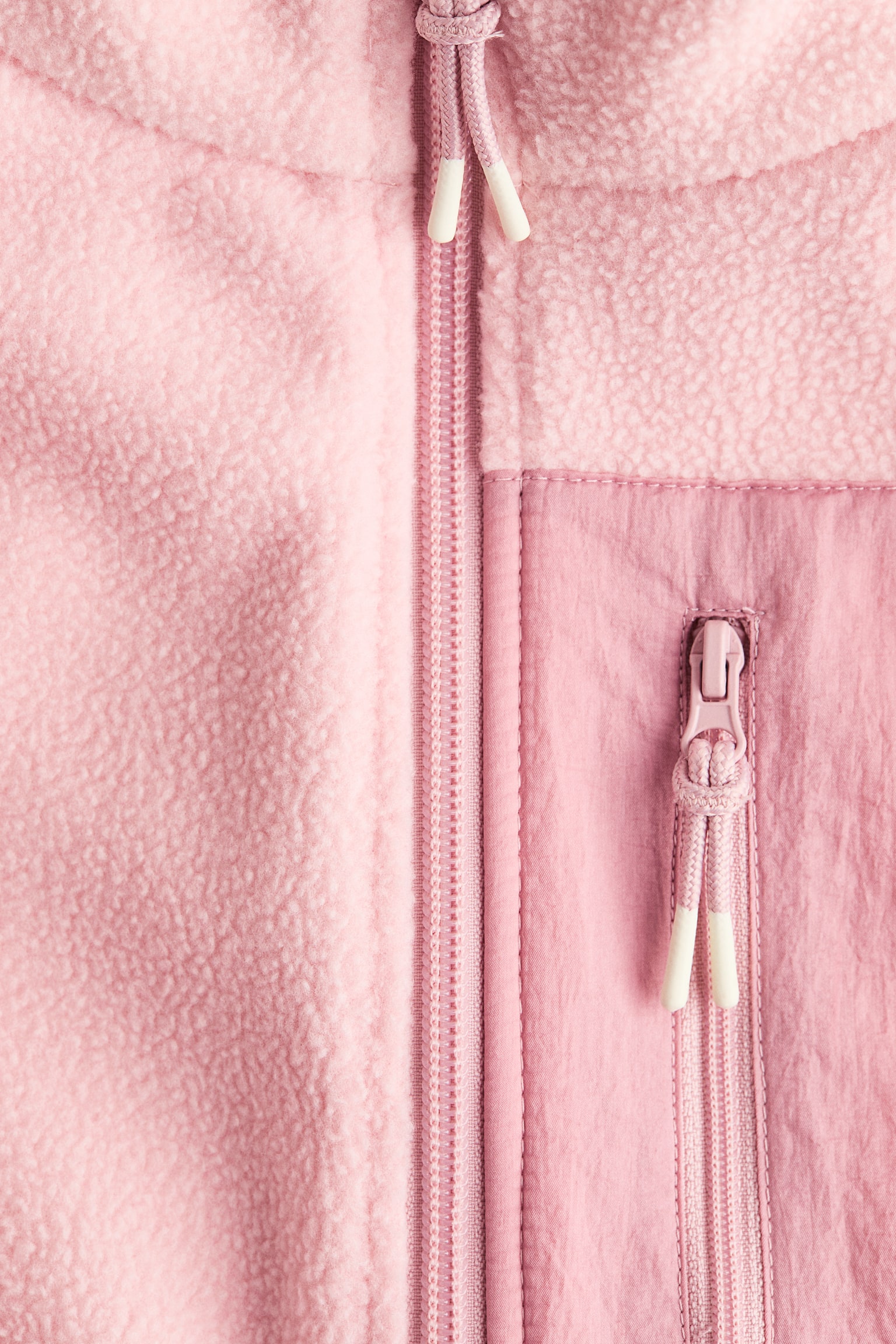 Fleece jacket - Pink/Cream/Pink/Blue - 2