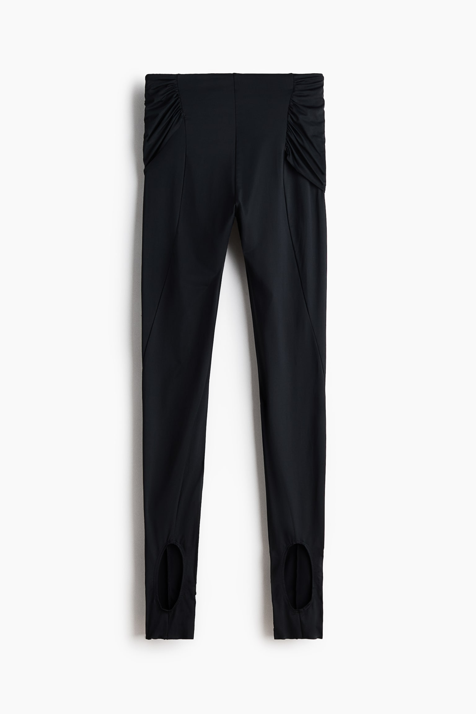 Draped-panel leggings - Black - 6