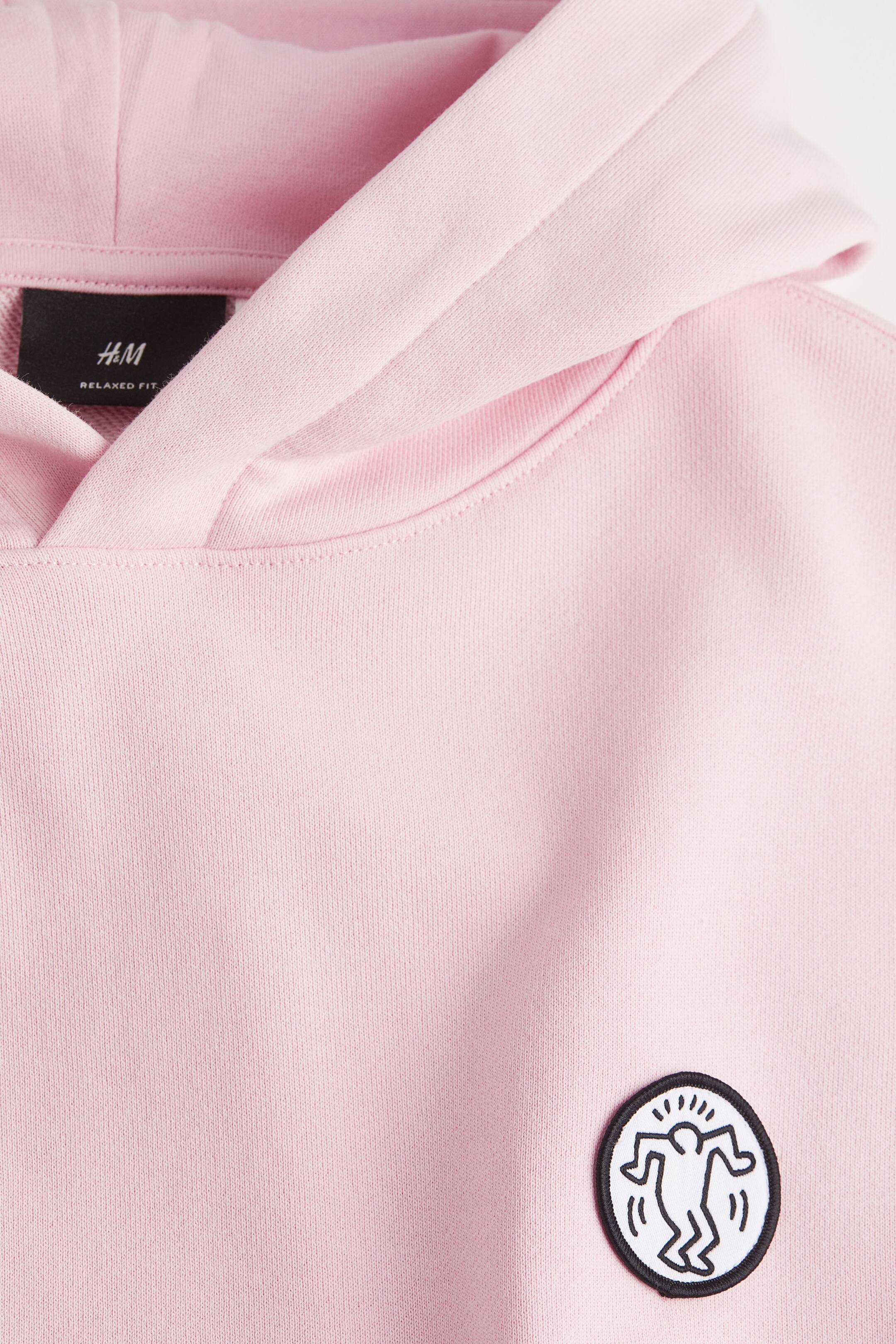 Relaxed Fit Motifdetail Hoodie Long sleeve Regular length Light