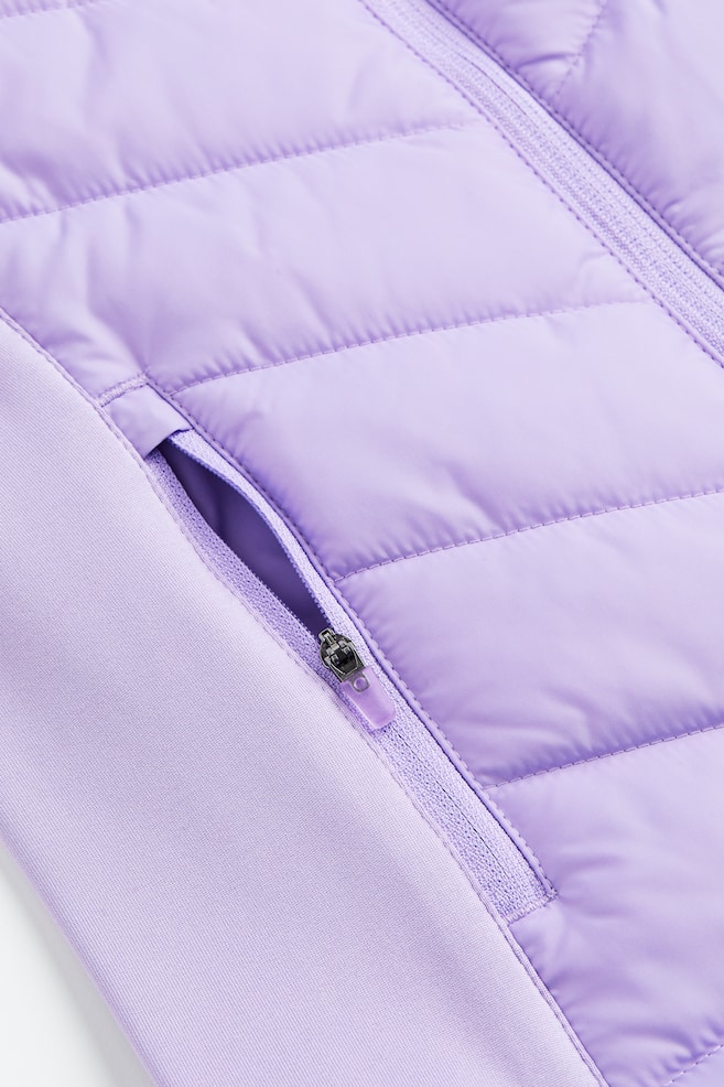 Hooded sports jacket - Light purple/Black - 5