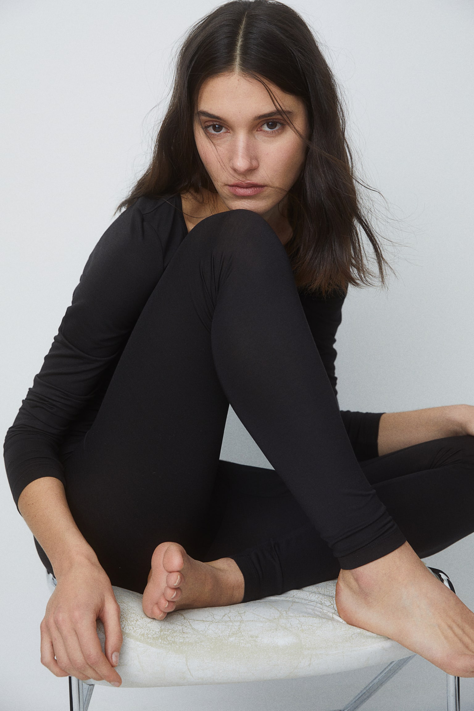 THERMOLITE® Leggings - Black/Light mole - 1