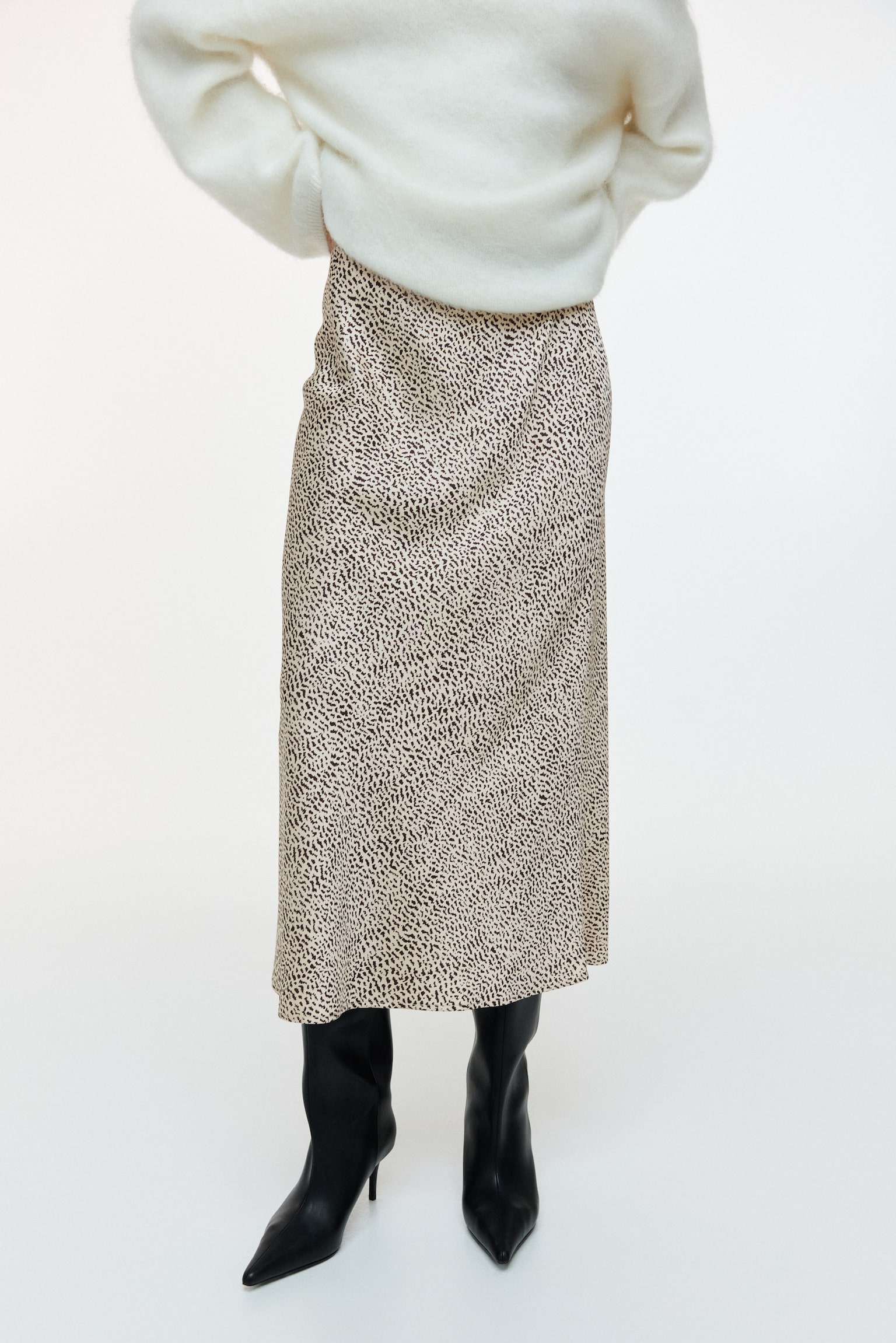 Midi skirt - Light beige/Patterned/Black/Zebra print/Gold-coloured/Black/Light beige/Zebra print/Black/Spotted/Dark brown/Spotted/Light beige/Leopard print - 6