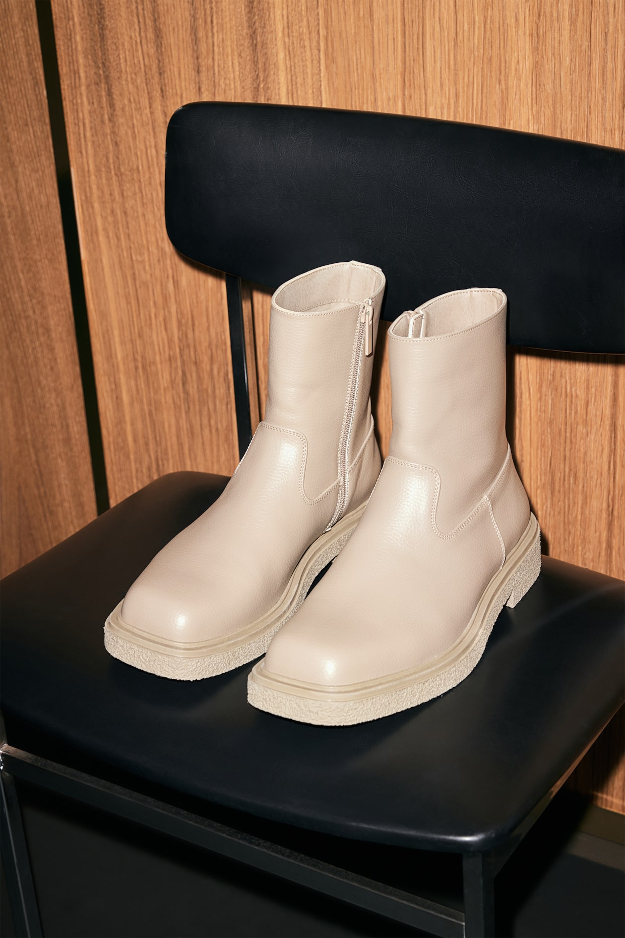 Beige Femme Hm Bottines Chelsea Chelsea Boots Bottes De Pluie