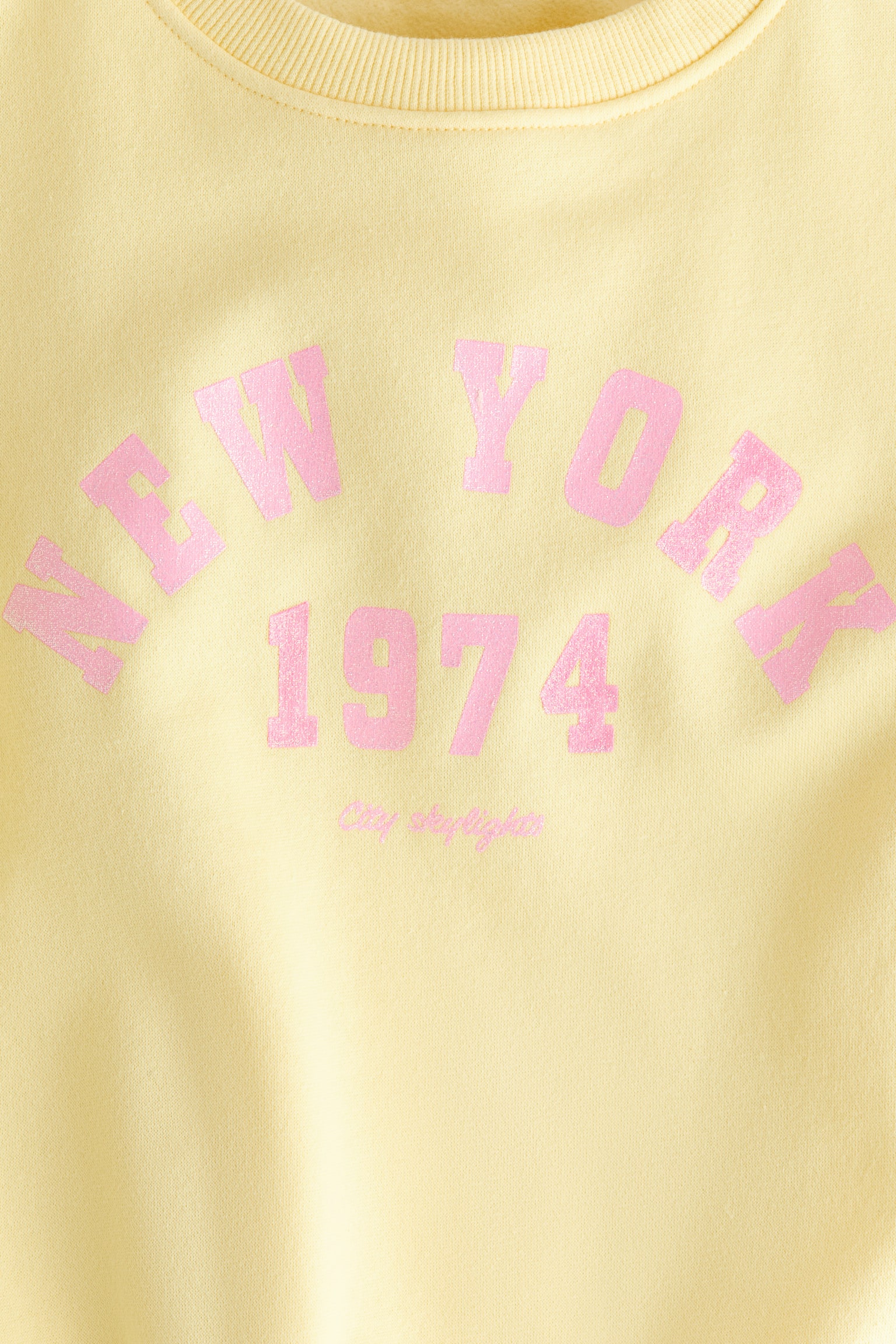 Printed brushed-inside sweatshirt - Yellow/New York/Light pink/Unicorns/Light beige/Floral/Black/Paris/Light beige/Leopard print/Purple/Cherries/Red/Mon Amour - 2