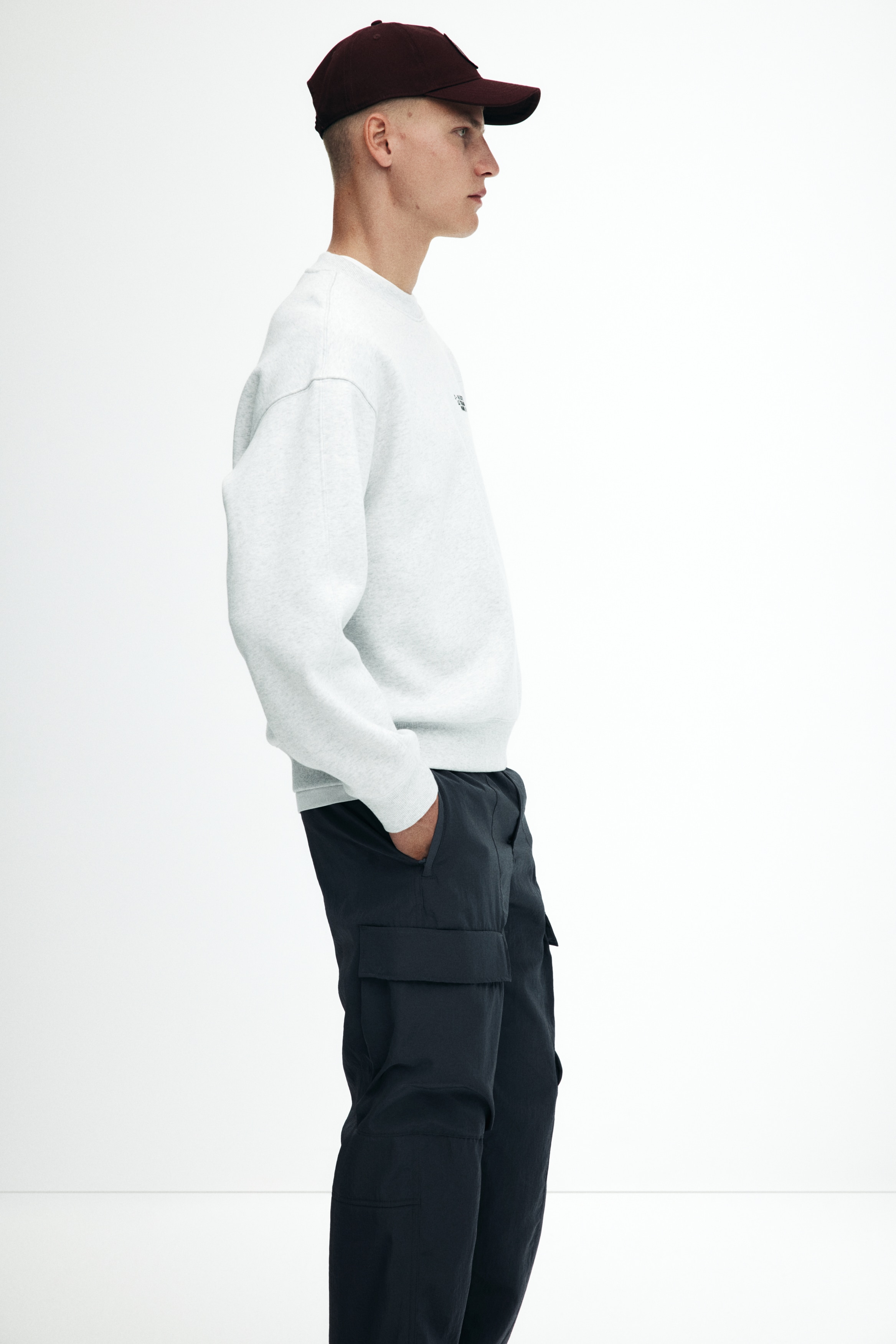 Relaxed Fit Nylon cargo trousers