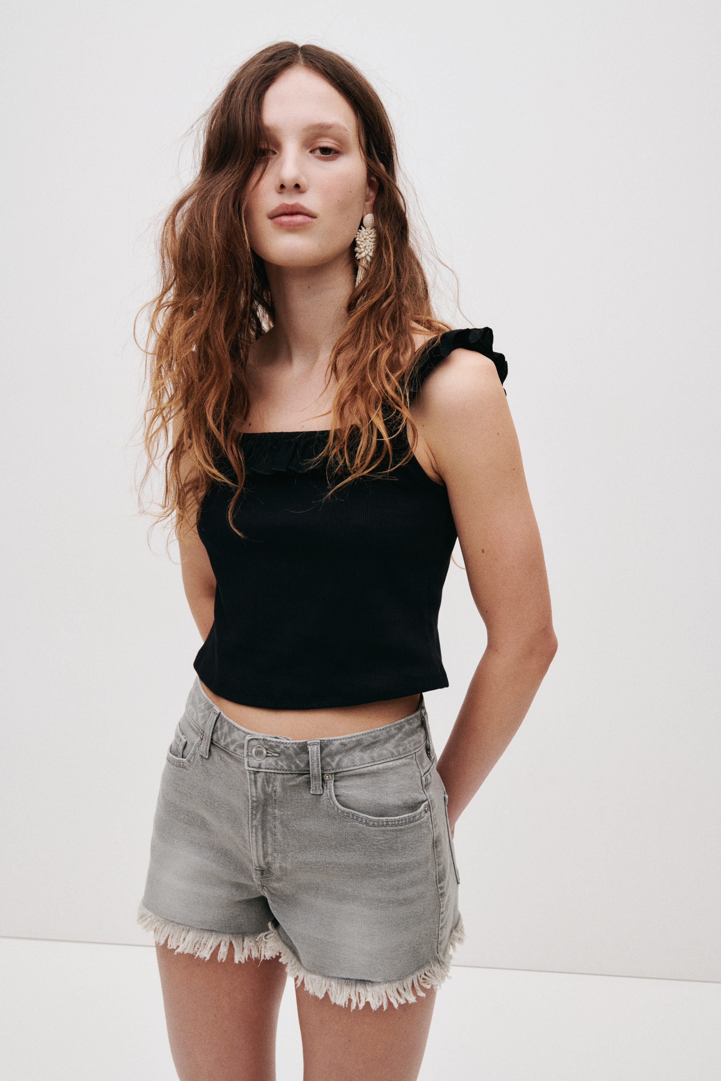 Frayed Denim Shorts from H&M - $20.99