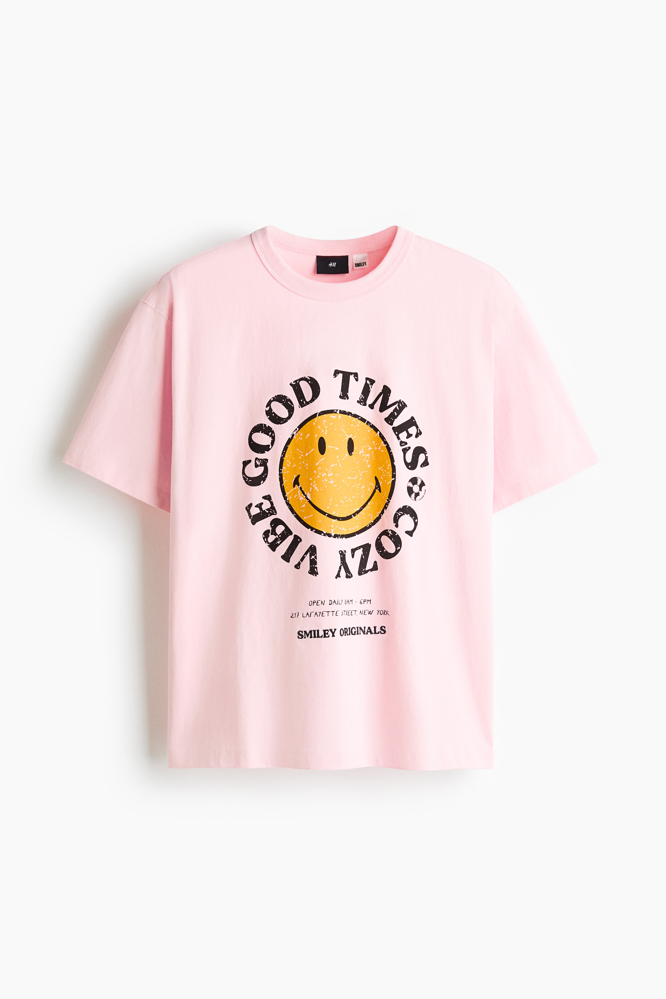 Loose-Fit Printed Cotton T-Shirt - Light pink/Smiley® Originals/Dark brown/Smiley® Originals/White/Smiley® Originals/Green/Smiley® Originals