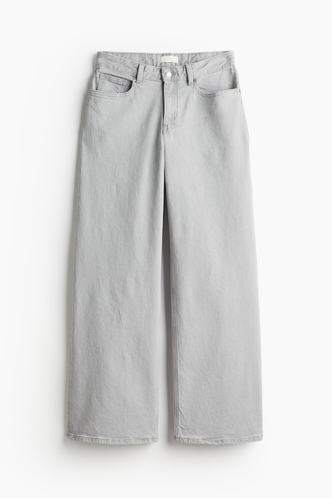 Wide Regular Jeans - Lys grå - 2