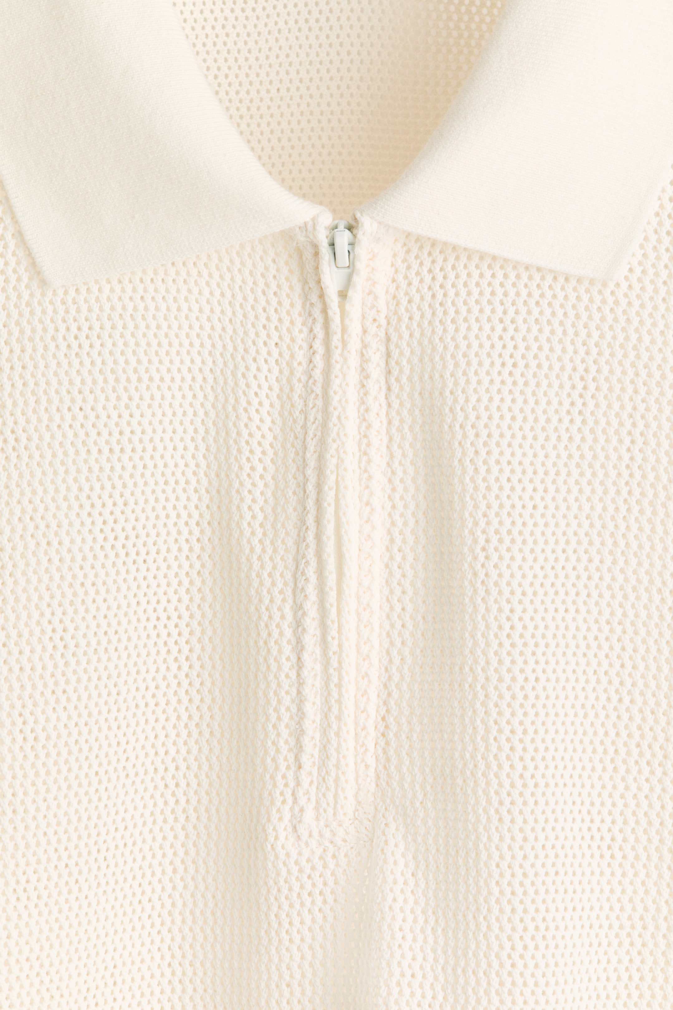 Polo classique en tricot ajouré