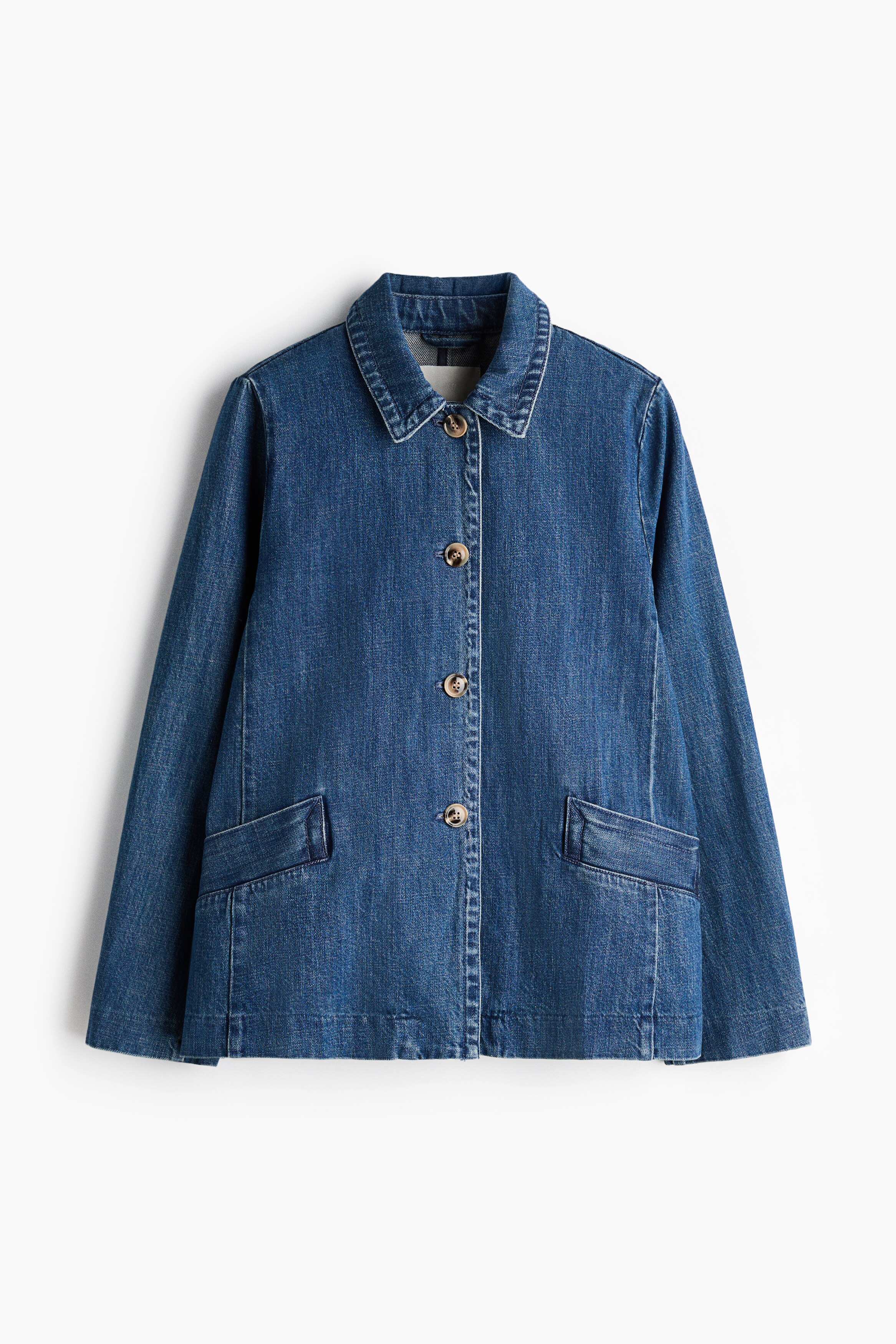 MEIZHAUNG Veste En Jean Bleu Boutonnée Pour Femme - Modèles De Printemps à Manches Longues