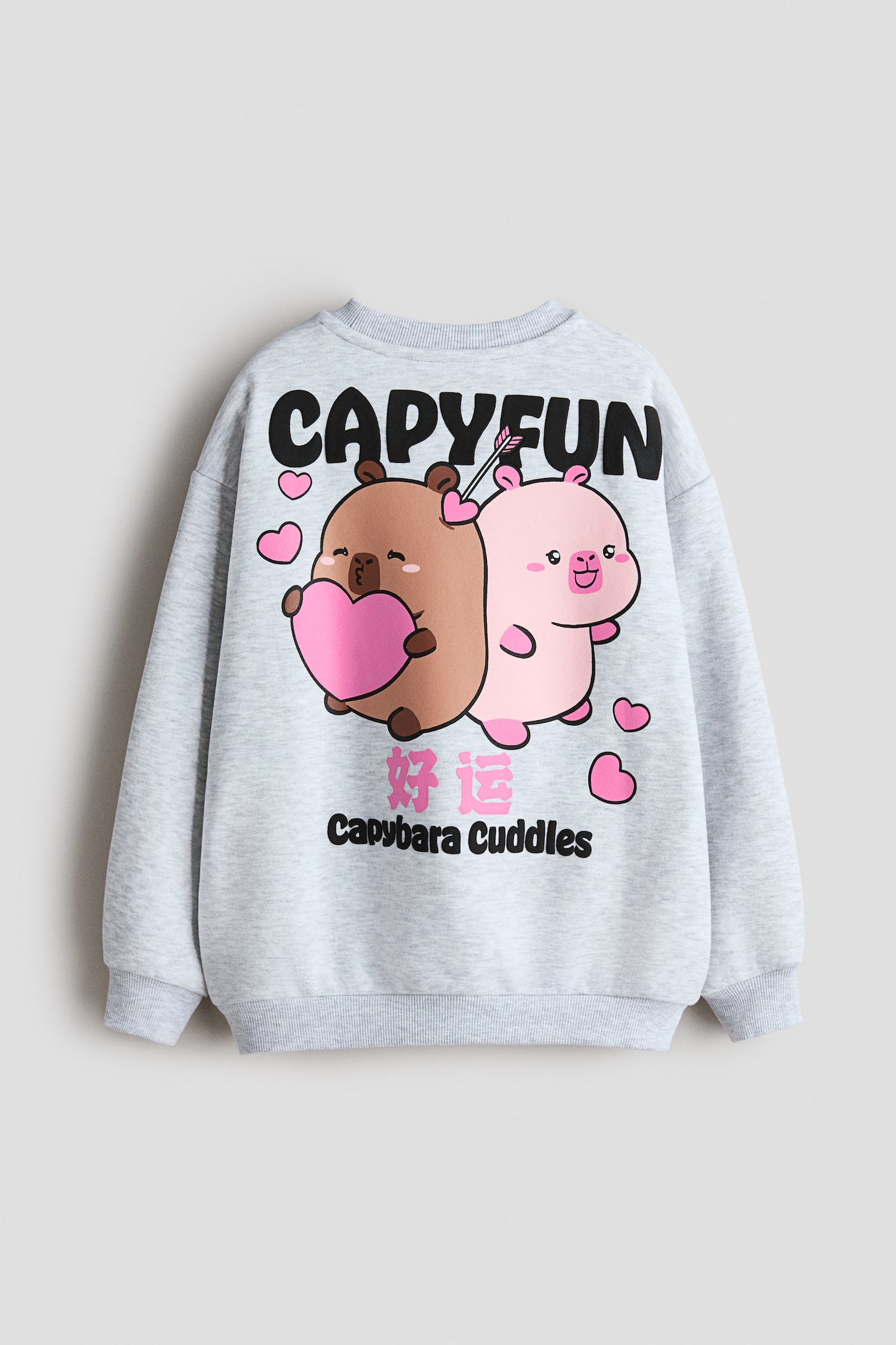 Nadrozmerná mikina s tlačeným motívom - Svetlosivá/Capyfun/Tmavočervená/Harry Potter/Tmavosivá/mačka Pusheen/Tmavosivá/SmileyWorld®/Svetlomodrá/Cinnamoroll/Krémová/Kuromi/Modrá/Lilo & Stitch/Svetlá tyrkysová/Snoopy/Tmavosivá/Kuromi/Svetlosivá/Kuromi/Svetloružová/Kuromi/Fialová/SmileyWorld®/Biela/Lilo & Stitch/Light green/SmileyWorld®/Ružová/Miffy/Ružová/The Rolling Stones - 3