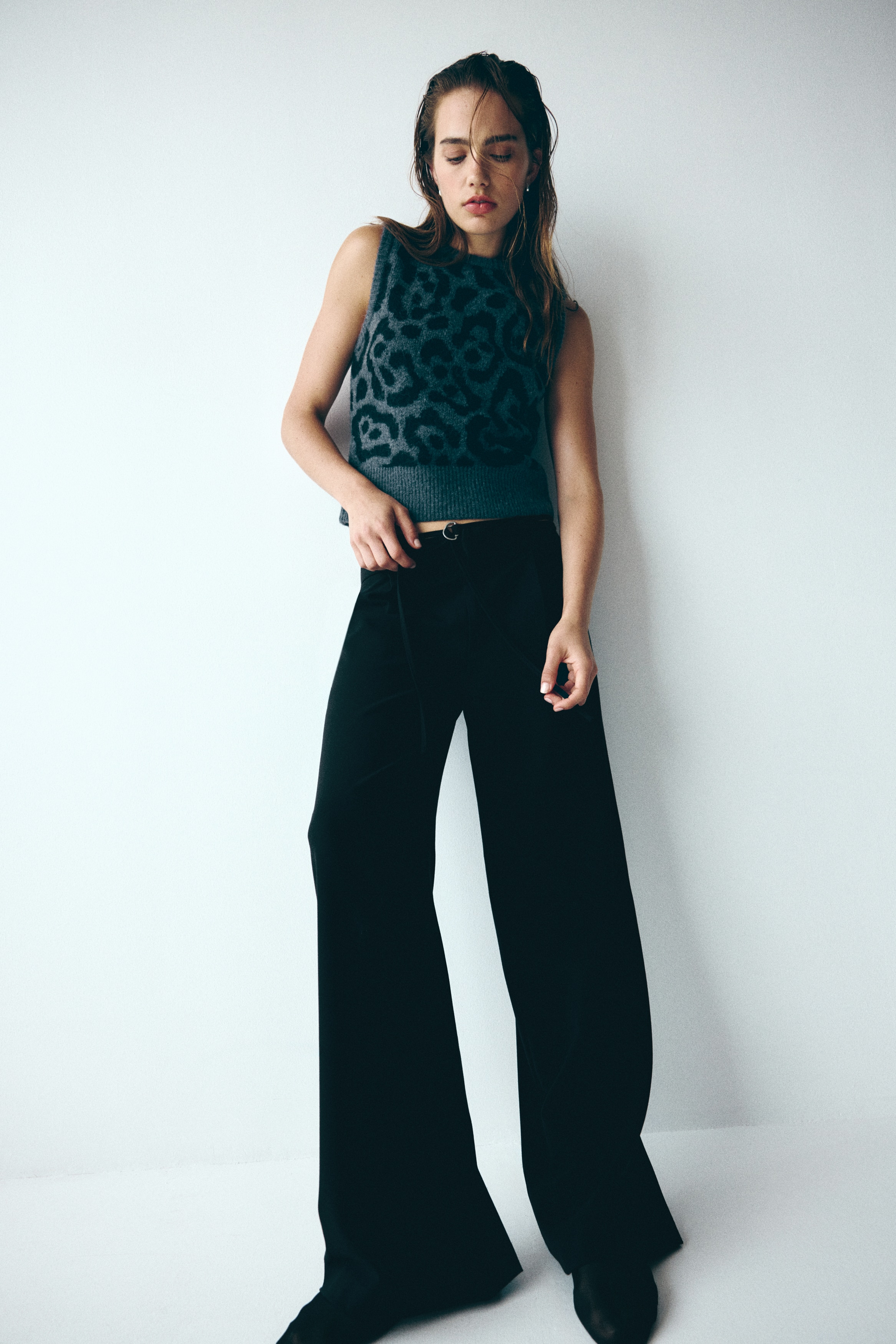 h&m brown dress pants Amber Mini Dress Brown | High Neck Dress