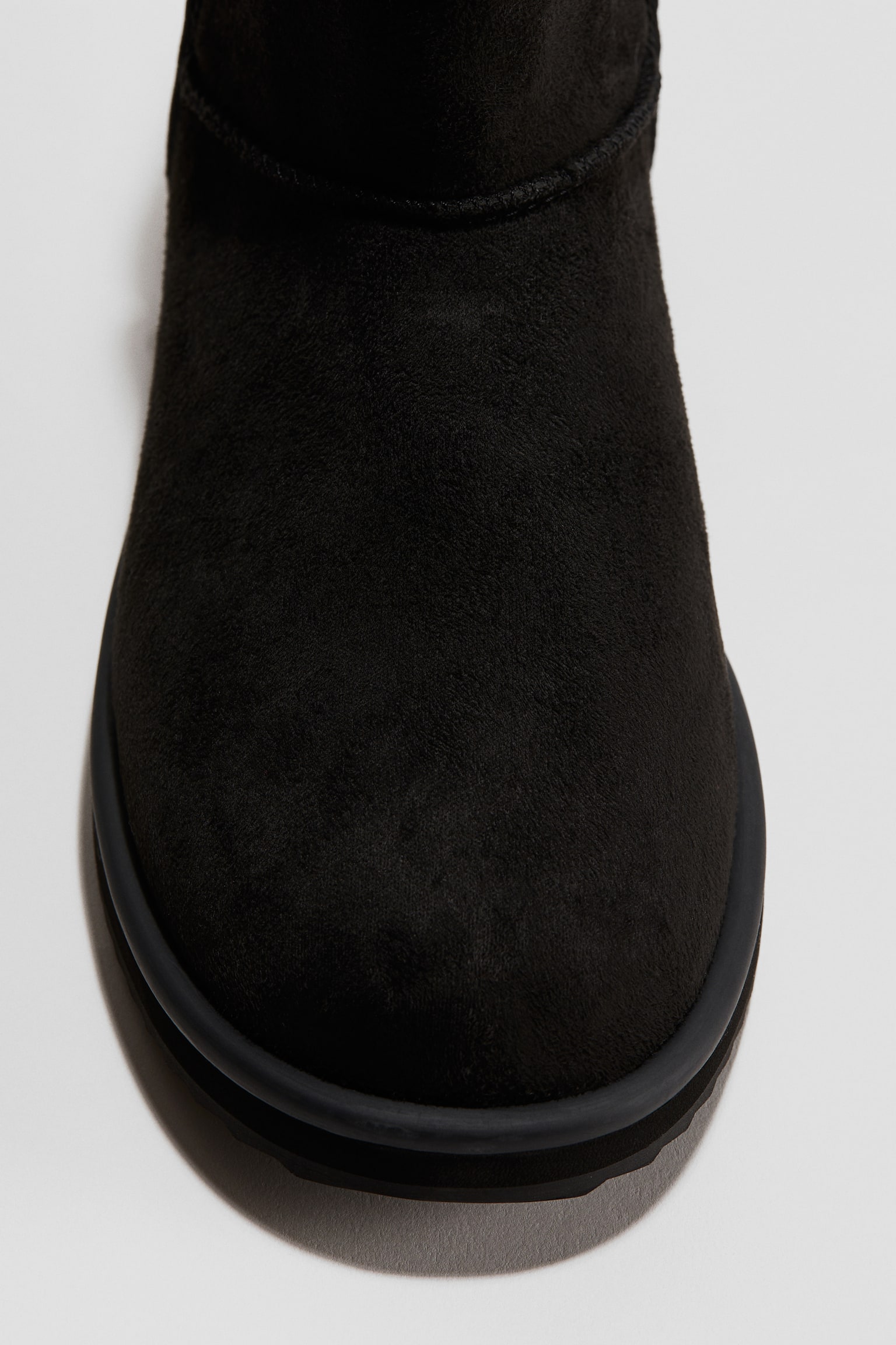 Μποτάκια με ζεστή επένδυση - Μαύρο/Σκούρο μπεζ - 3