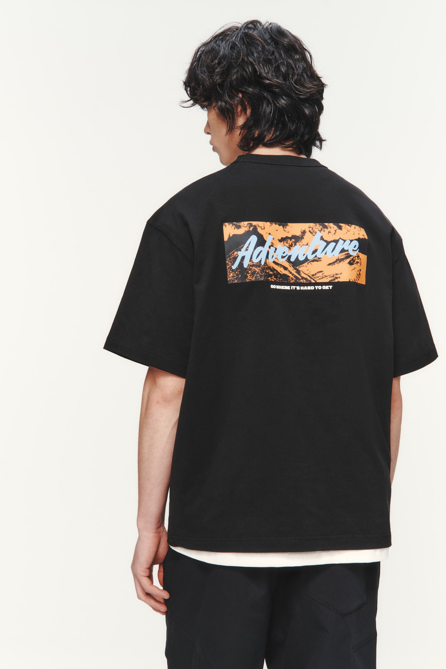 Loose Fit Printed Cotton T-shirt - Black/Go Outside/Rust brown/Belay On Dyno/White/Challenge - 5