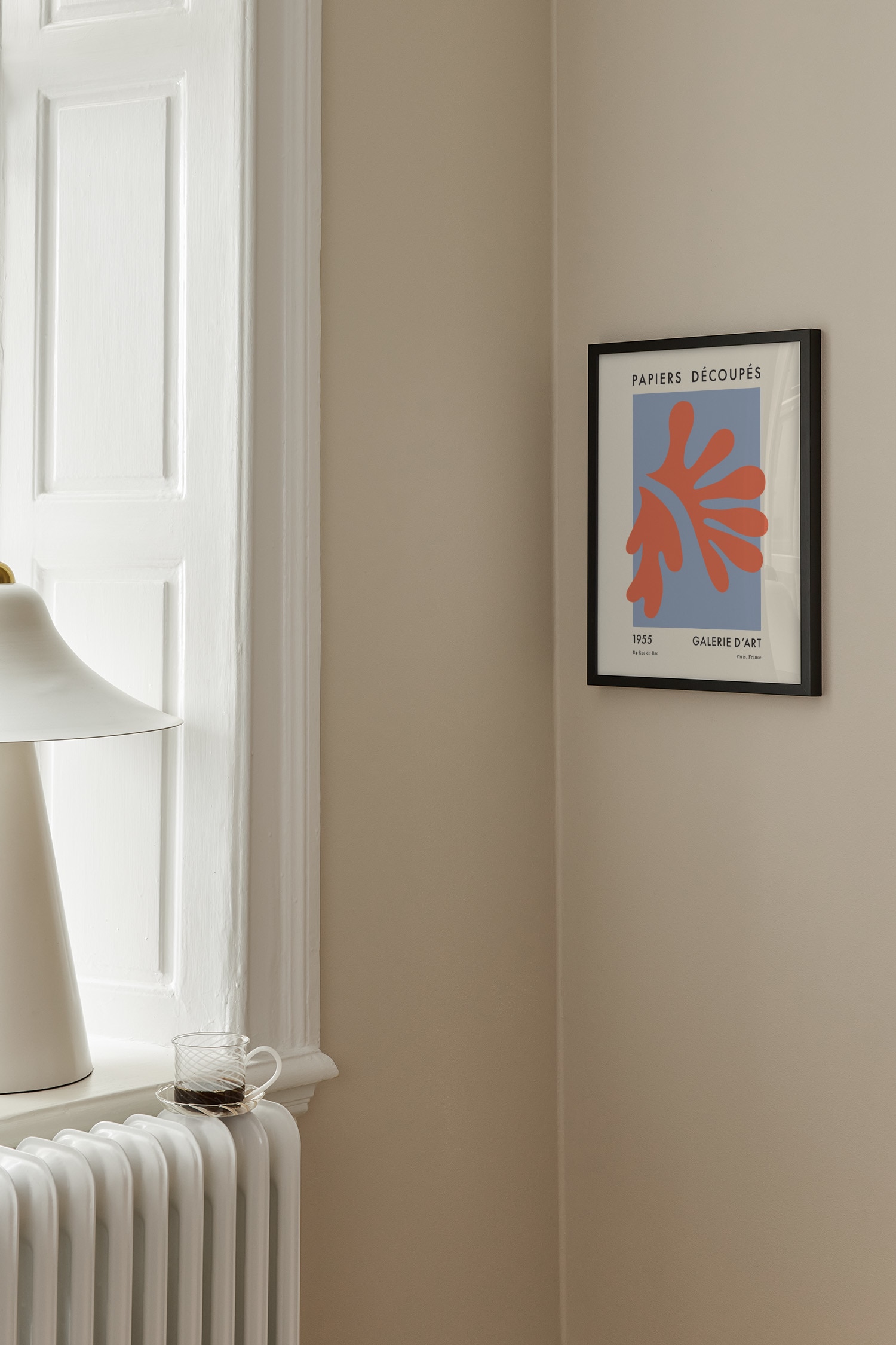 Papiers Découpés Orange - Orange/blå/beige