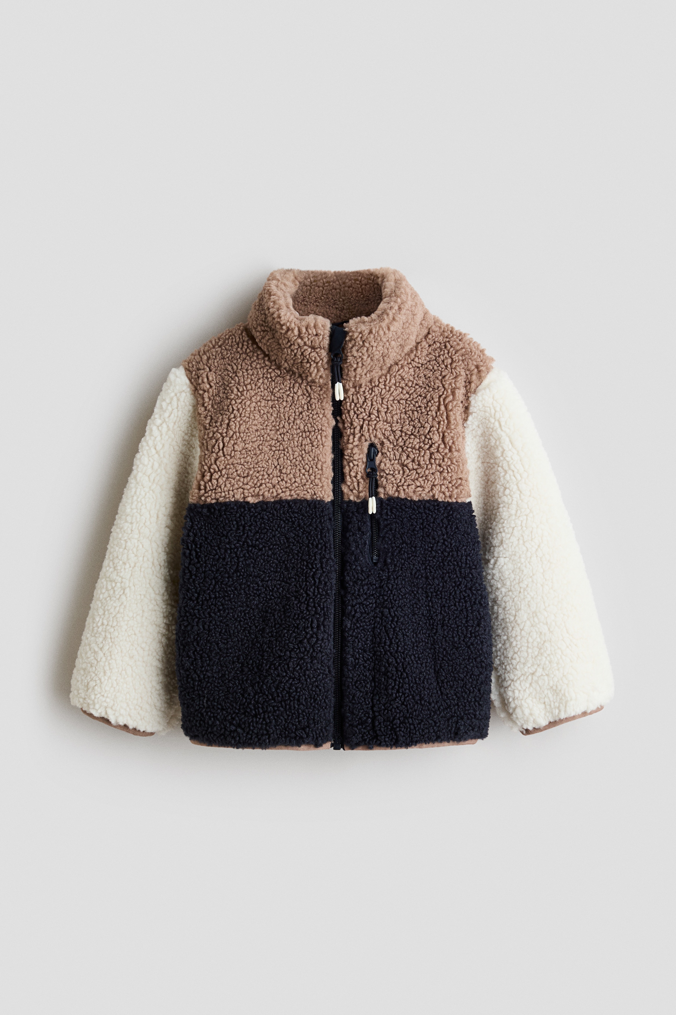 Teddy jacket - Navy blue/Colour-block/Cream/Colour block
