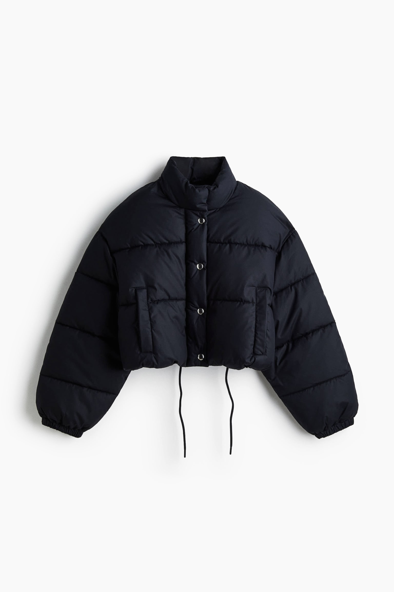 Cotton puffer jacket - Navy blue