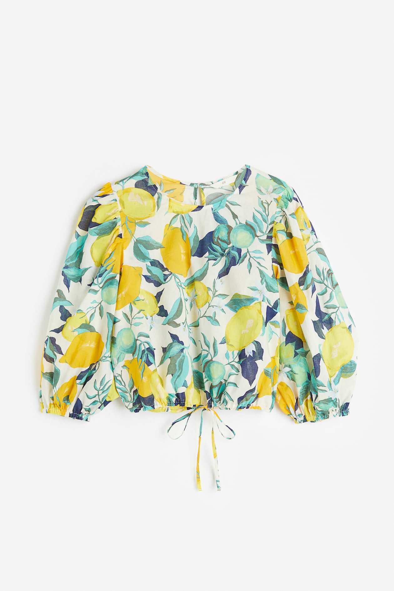 Balloon Sleeve Lemon Blouse H&m Balloon-sleeved Blouse Natural