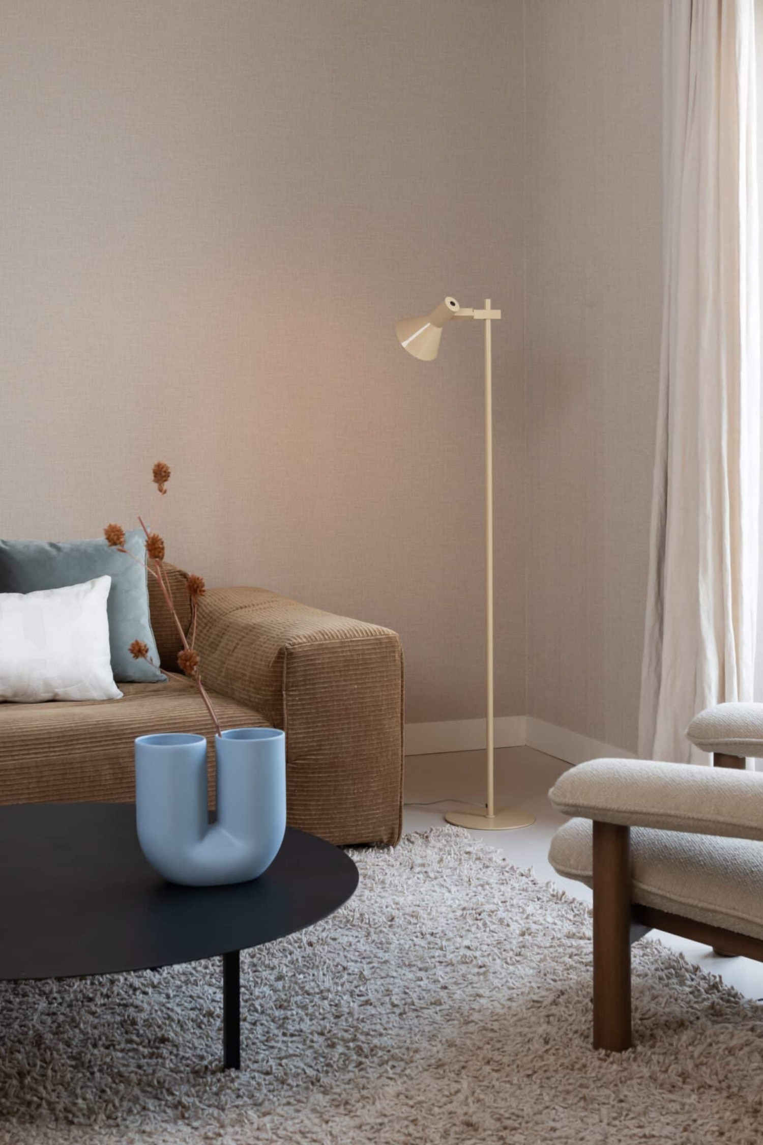 Stavanger Vloerlamp - Beige/Lichtgrijs