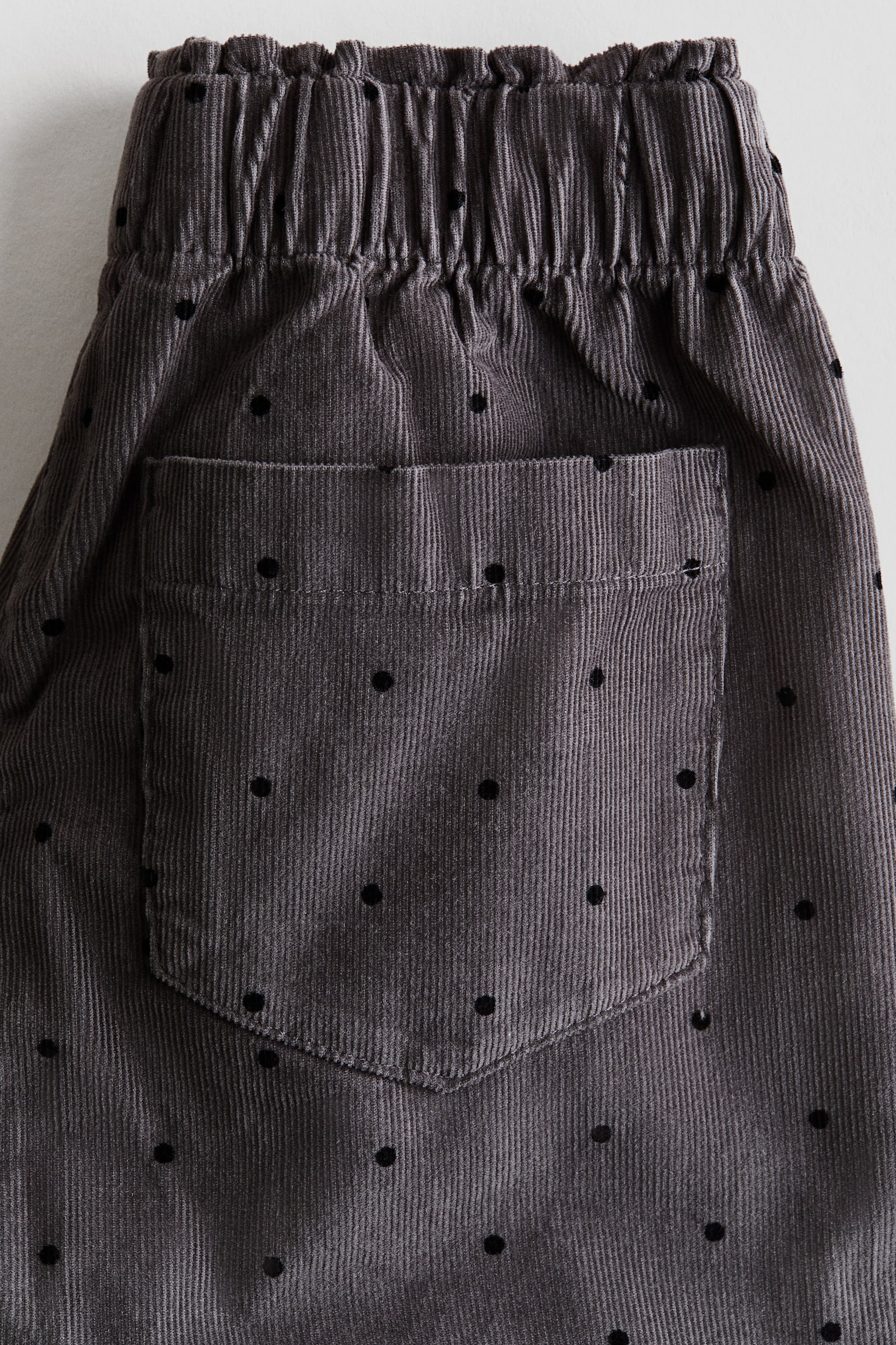 Детские брюки H&M Patterned Corduroy, цвет: Тёмный серый — фото 2