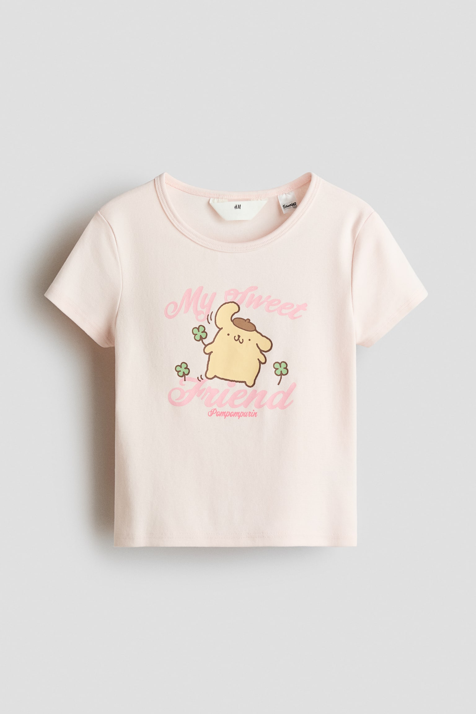 Pamučna majica s aplikacijom - Svetloružičasta/Pompompurin/Bela/Lilo i Stič/Krem/Snoopy