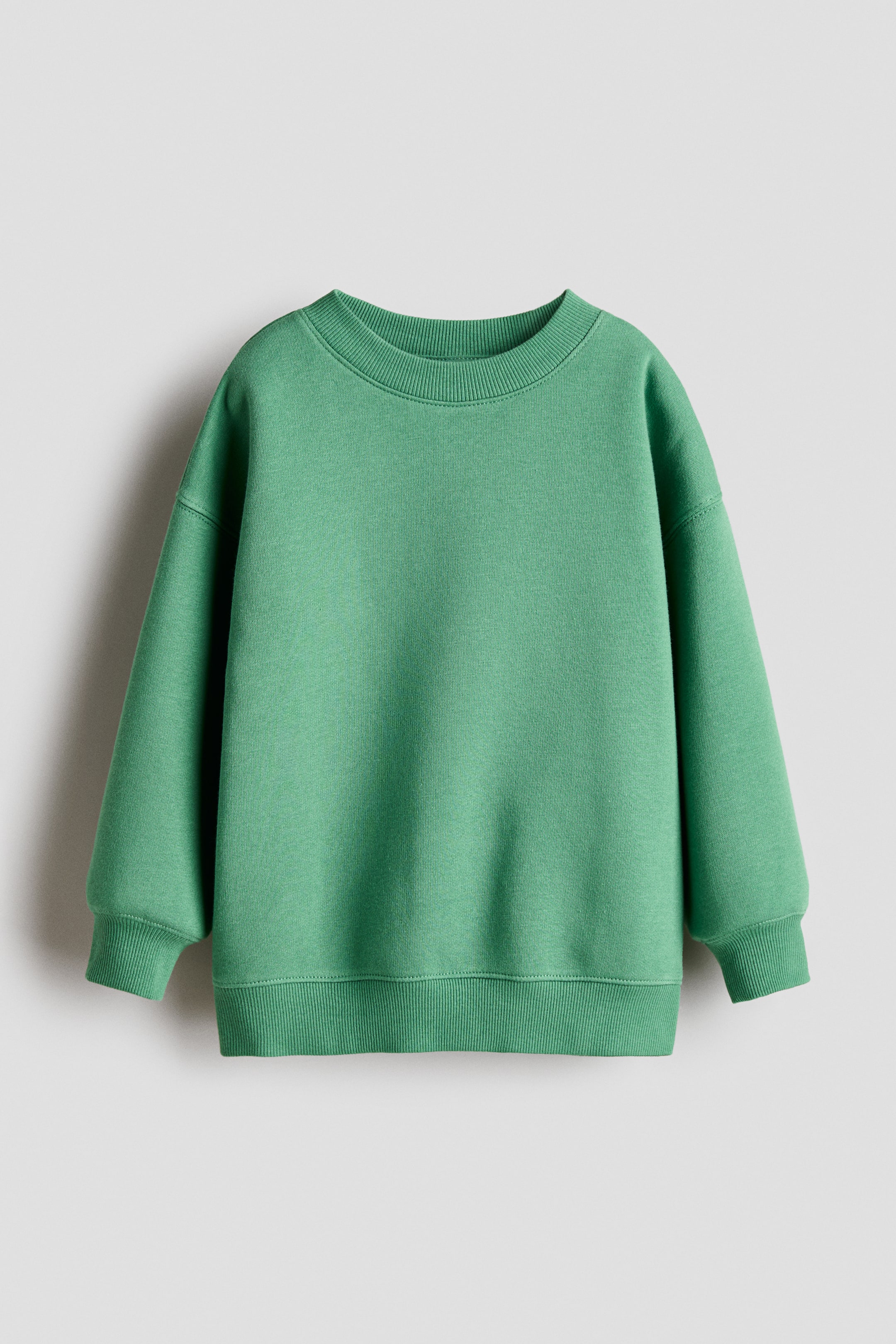 View larger image: Oversized brushed-inside sweatshirt - Green - Kids | H&M IN 1