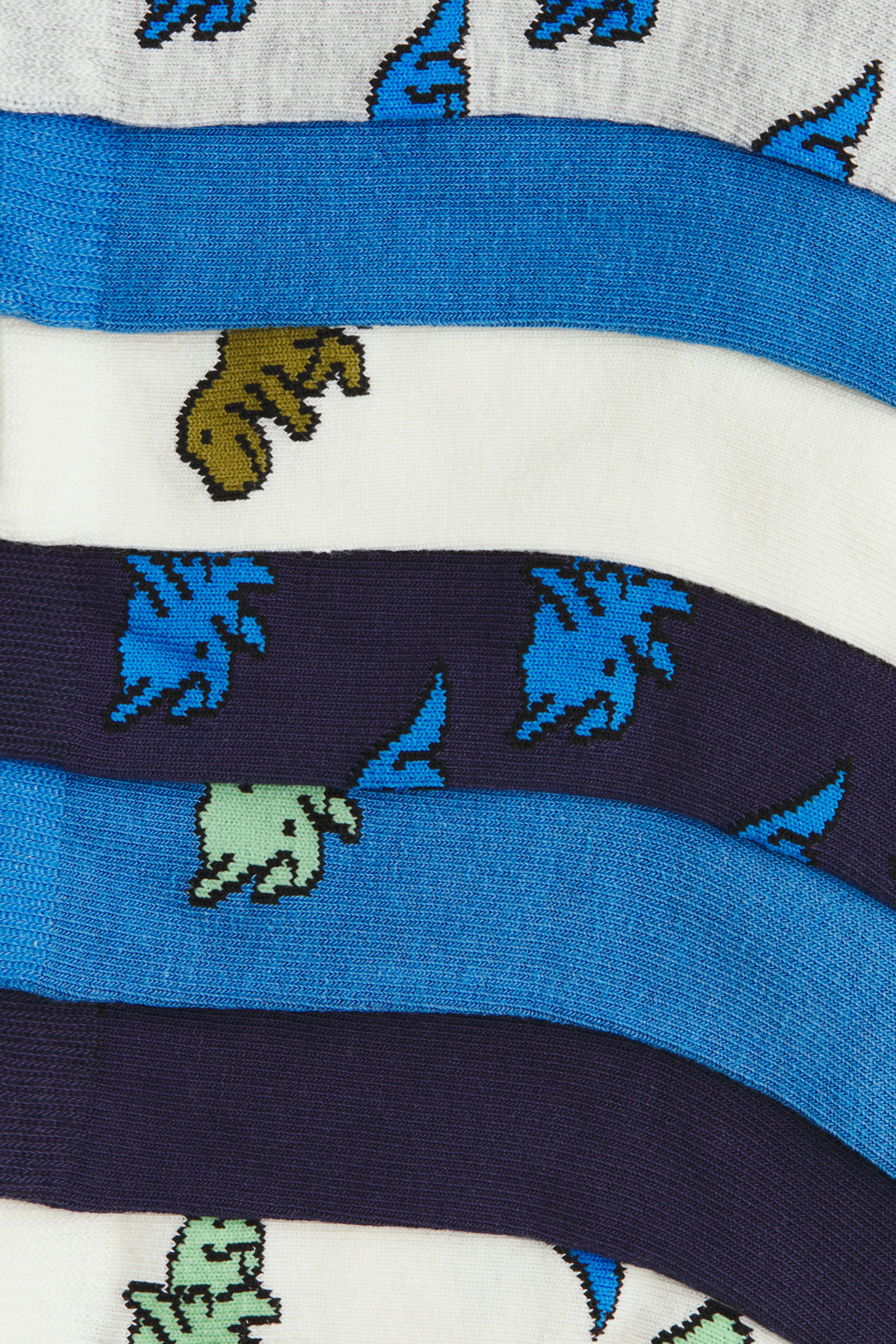 Ampliar la imagen: 7-pack de calcetines - Azul/Dinosaurios - Kids | H&M MX 3