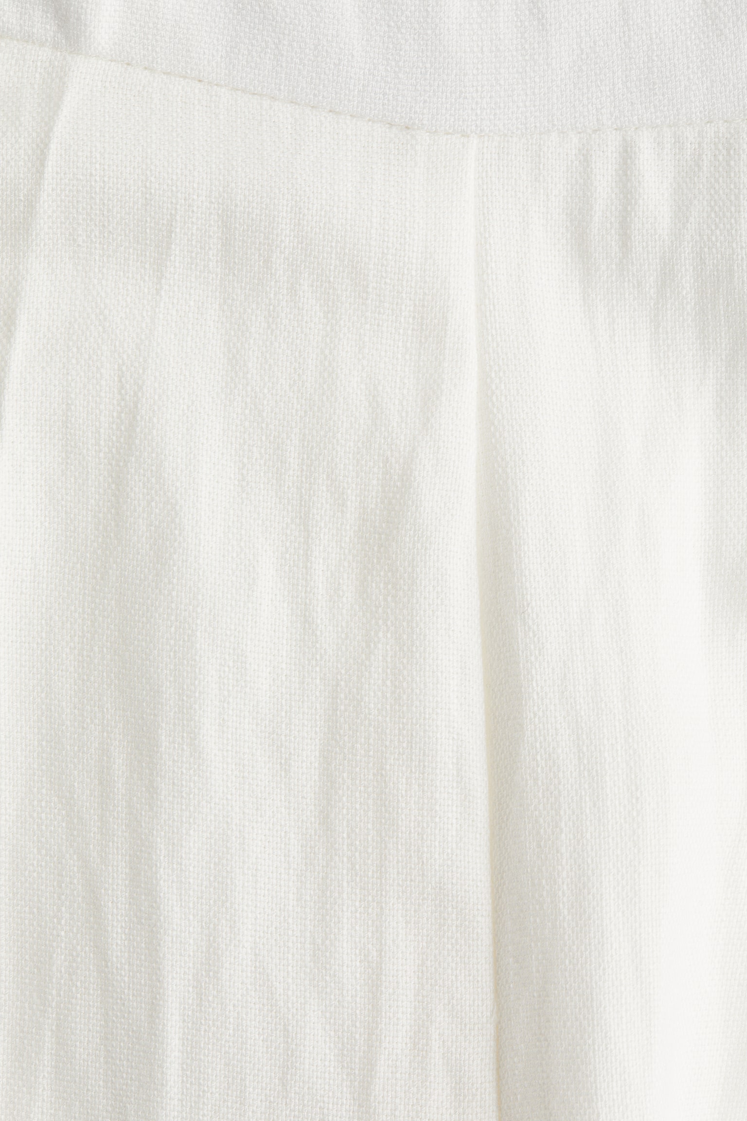Женские брюки H&M Wide-Leg Twill, цвет: Белый — фото 2