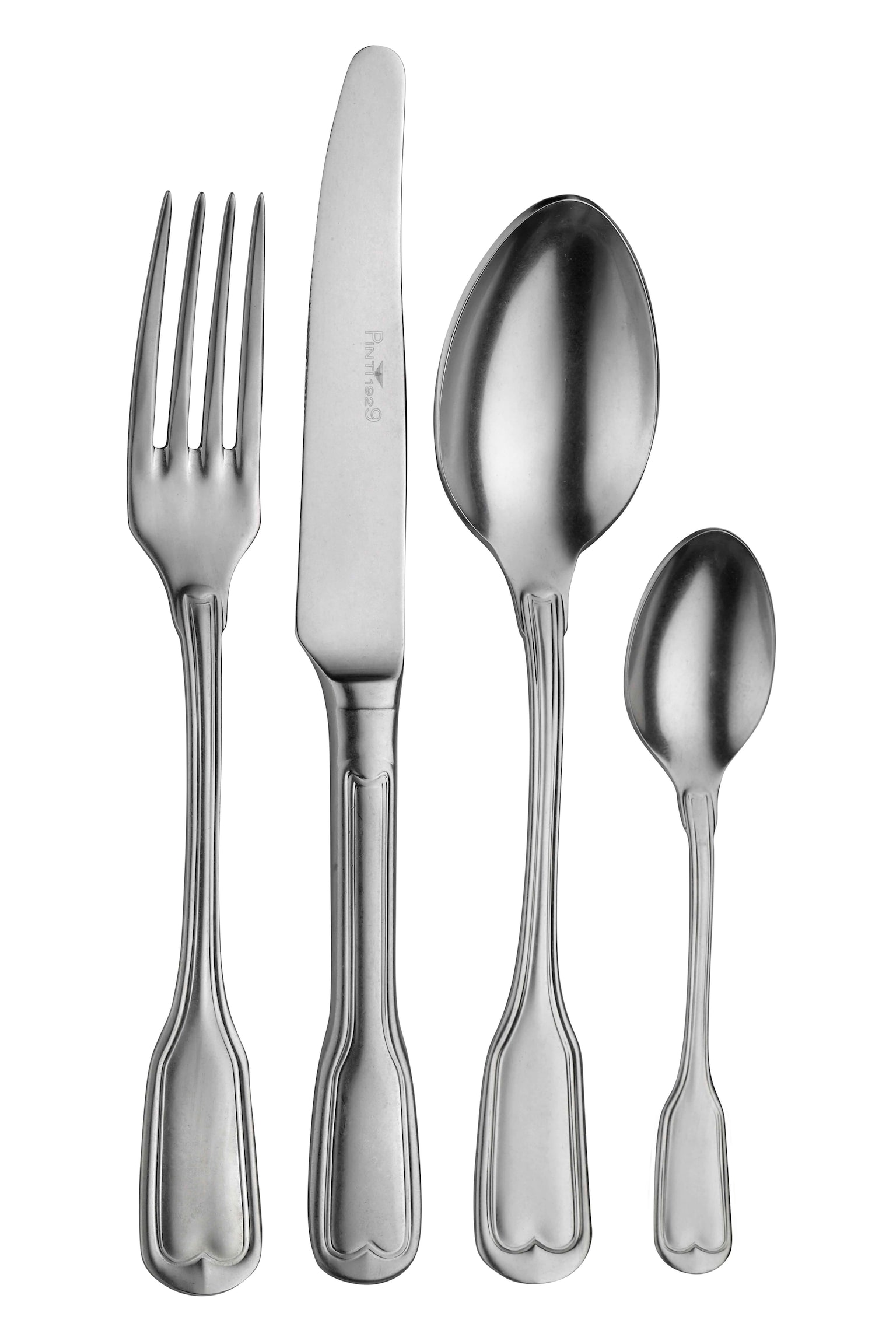 Vittoriale 24 Pc Set - Acabamento Vintage Aço Inox - 1