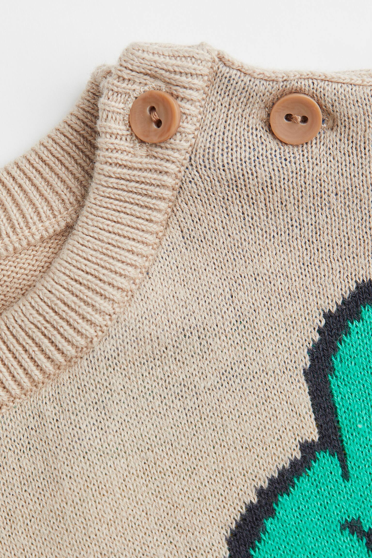 Jacquard-Pullover - Beige/Micky Maus - 2